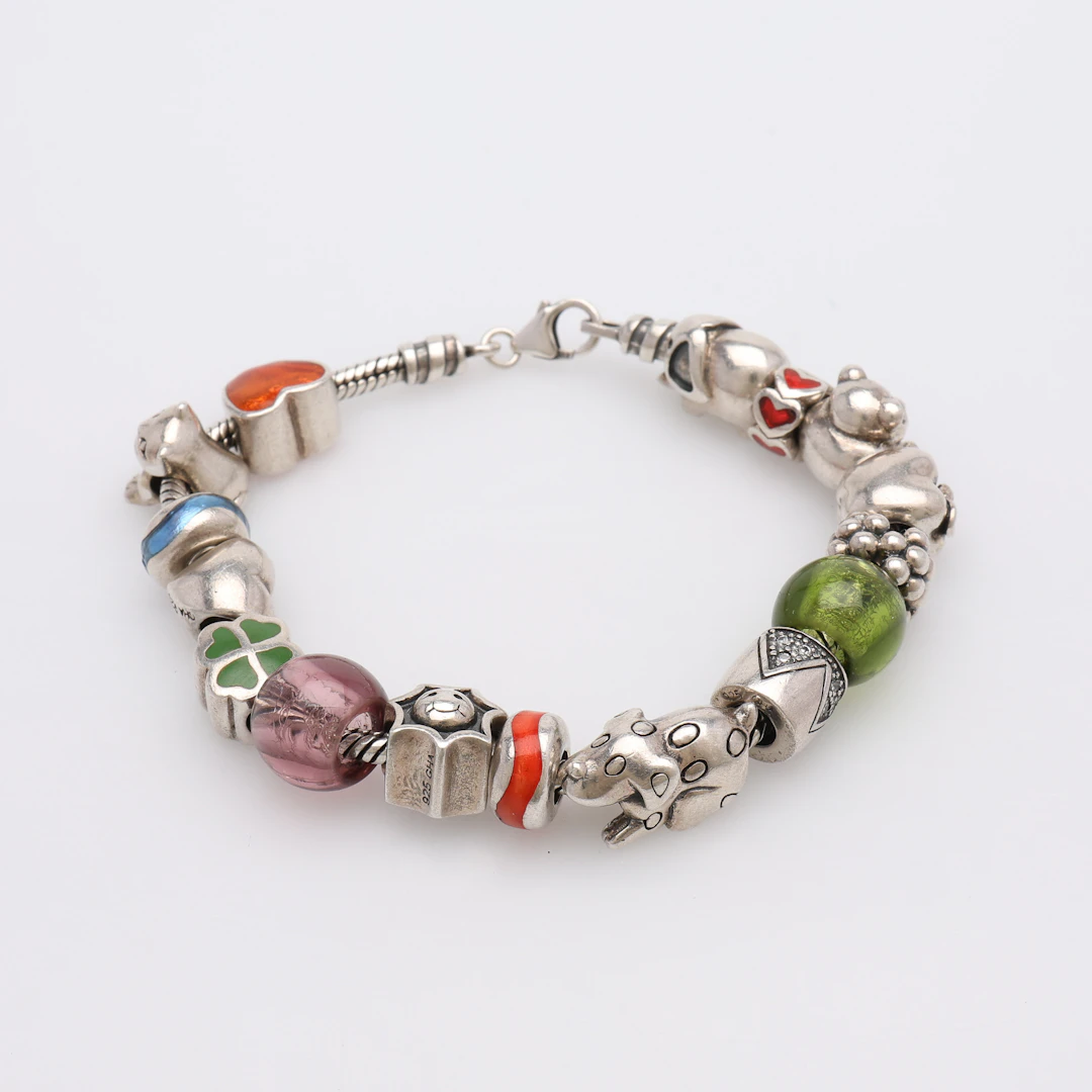 BERLOCKARMBAND, STERLINGSILVER, PANDORA.