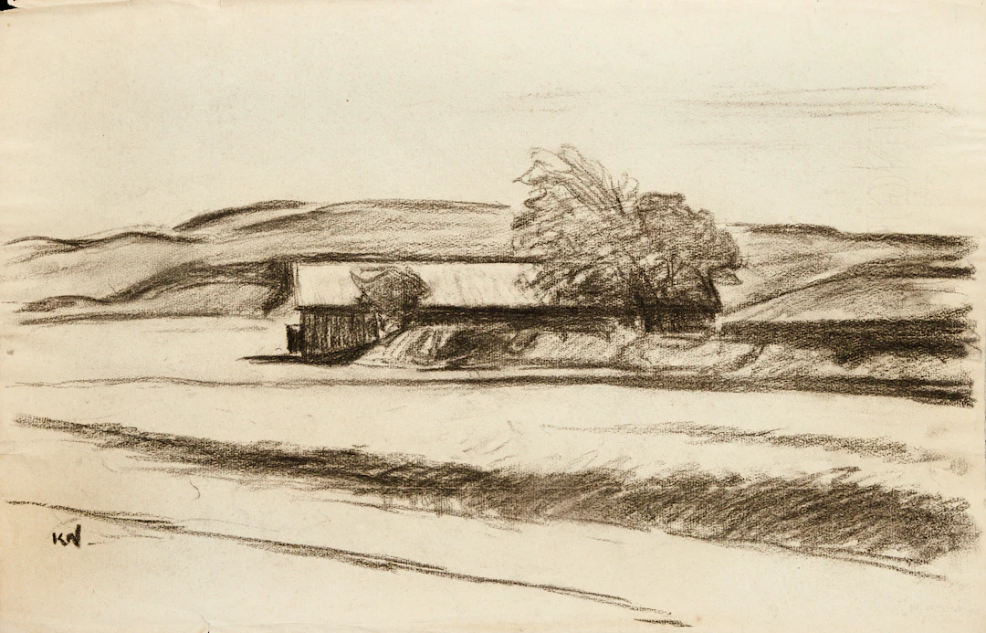 KARL NORDSTRÖM (Tjörn 1855-1923 Drottningholm). Vidsträckt landskap