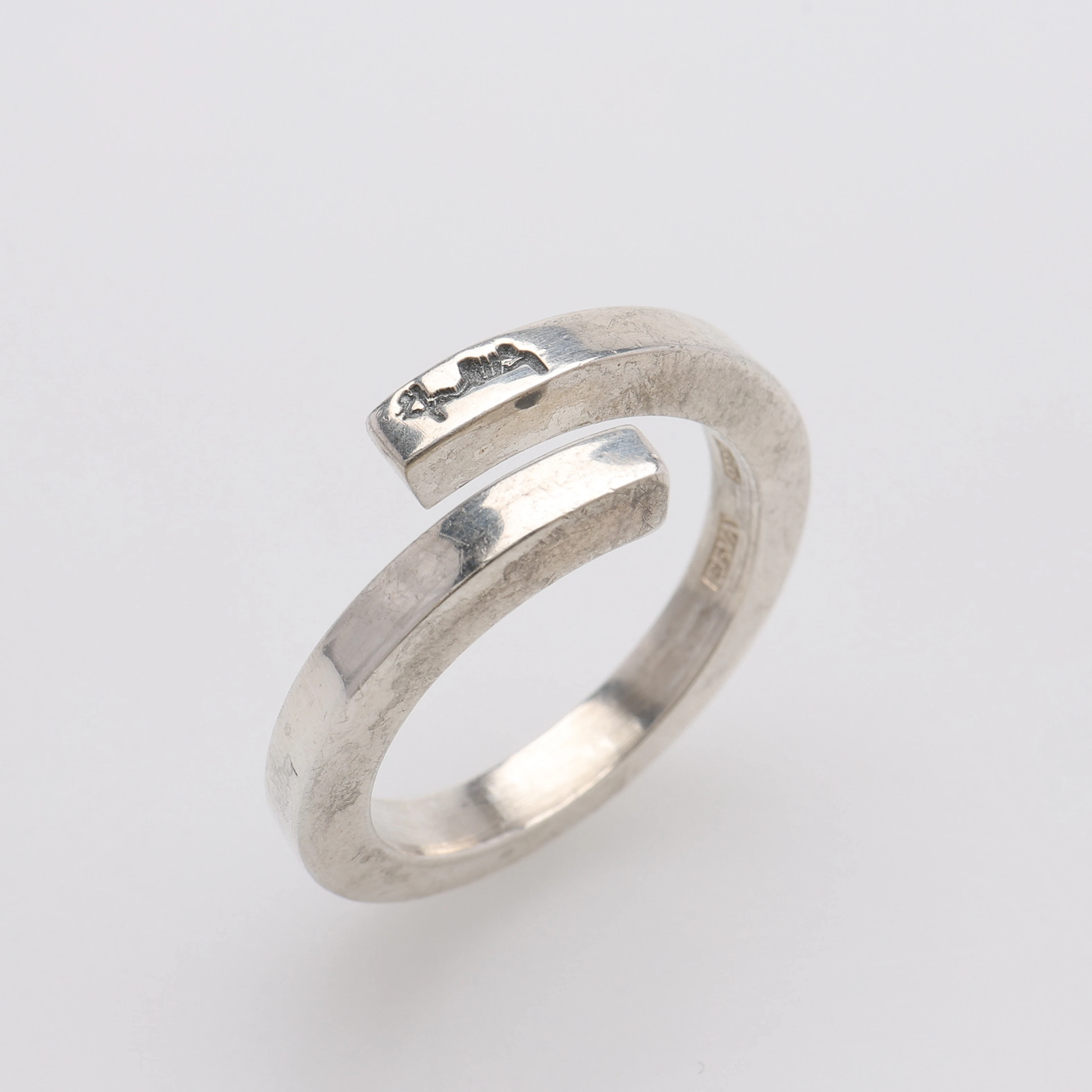 EFVA ATTLING. Ring sterling silver Efva Attling modell "Twist".
