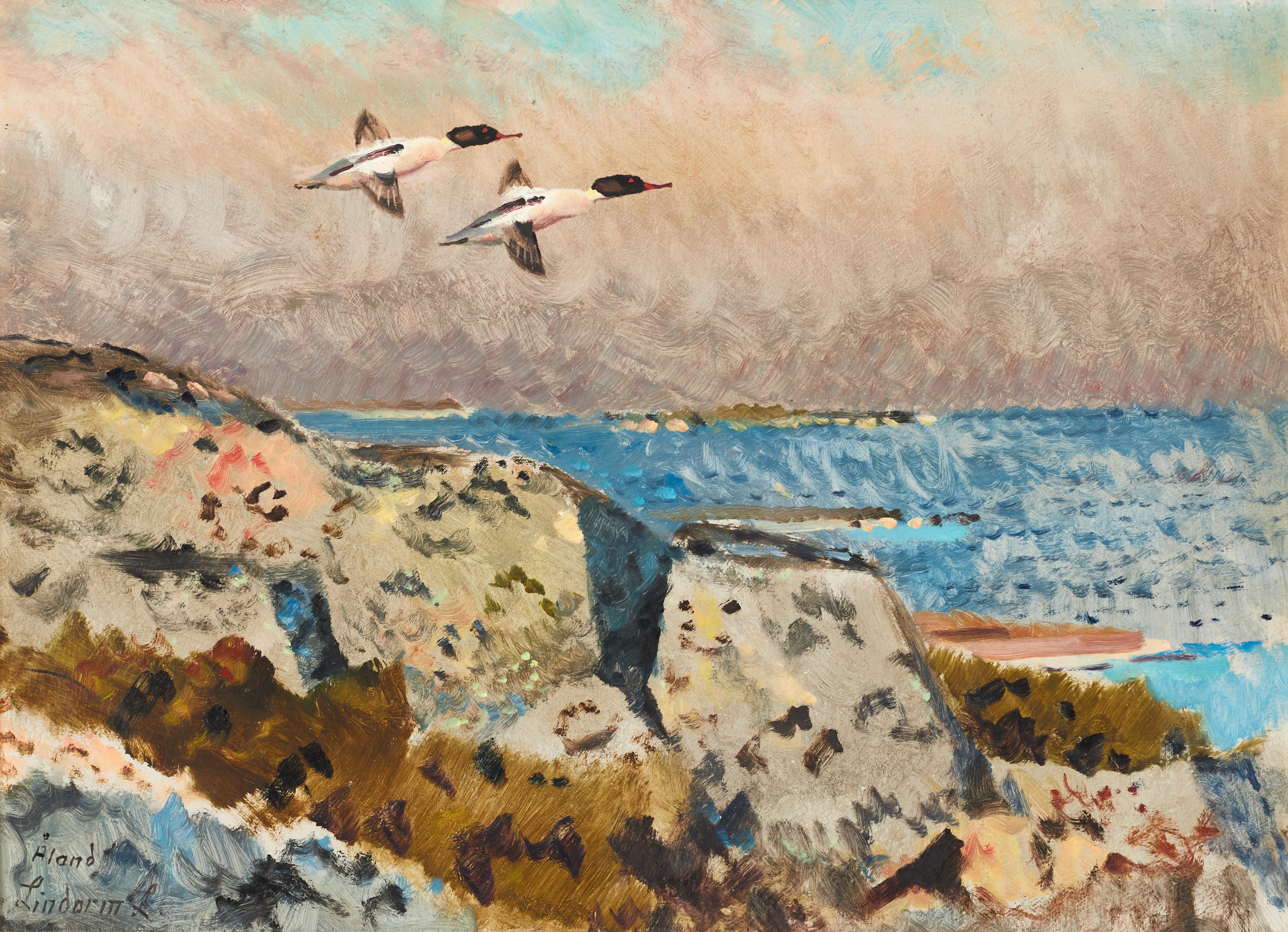 LINDORM LILJEFORS (SVERIGE, 1909-1985): "Åland", signerad Lindorm