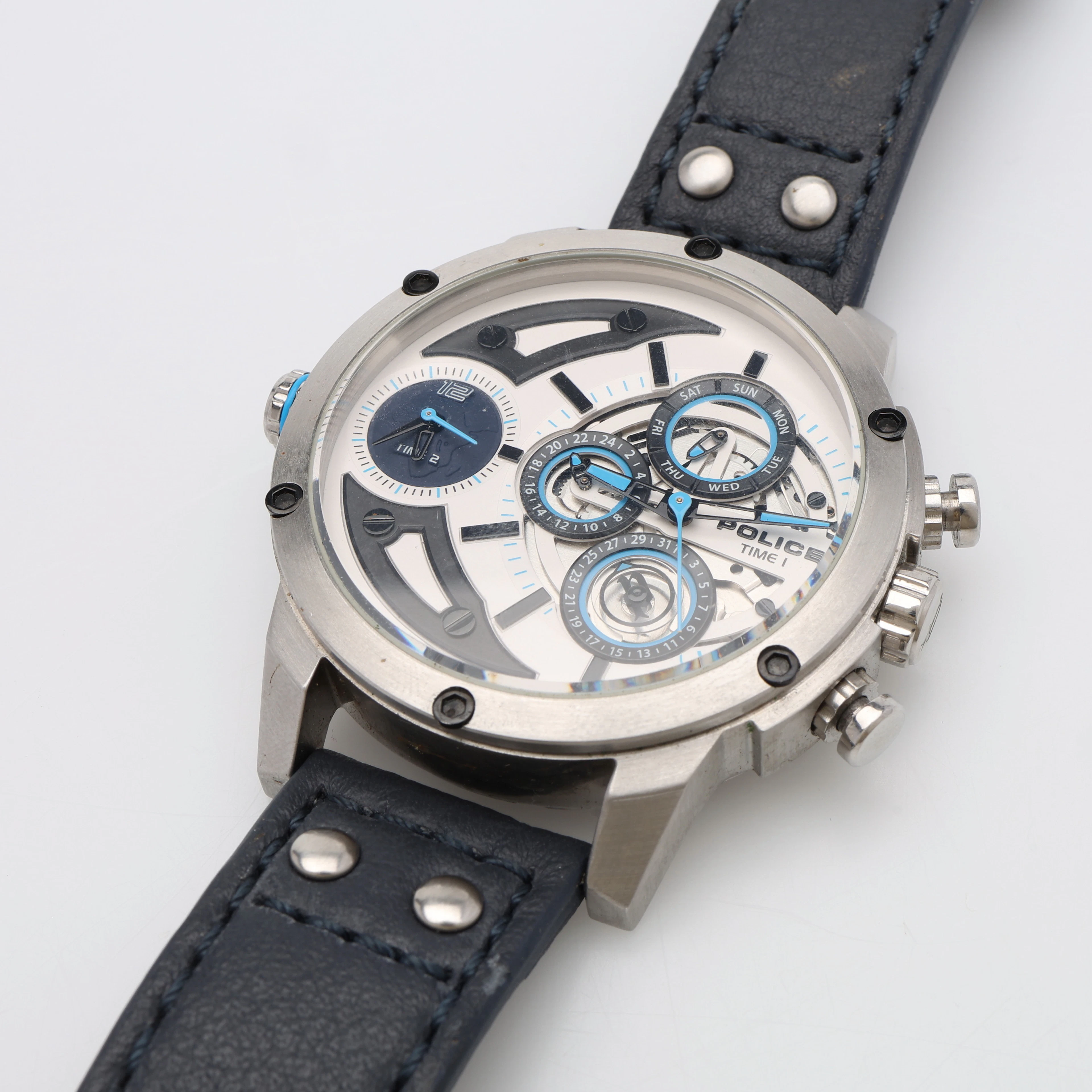ARMBANDSUR, STÅL, POLICE SCYTHE, QUARTZ.