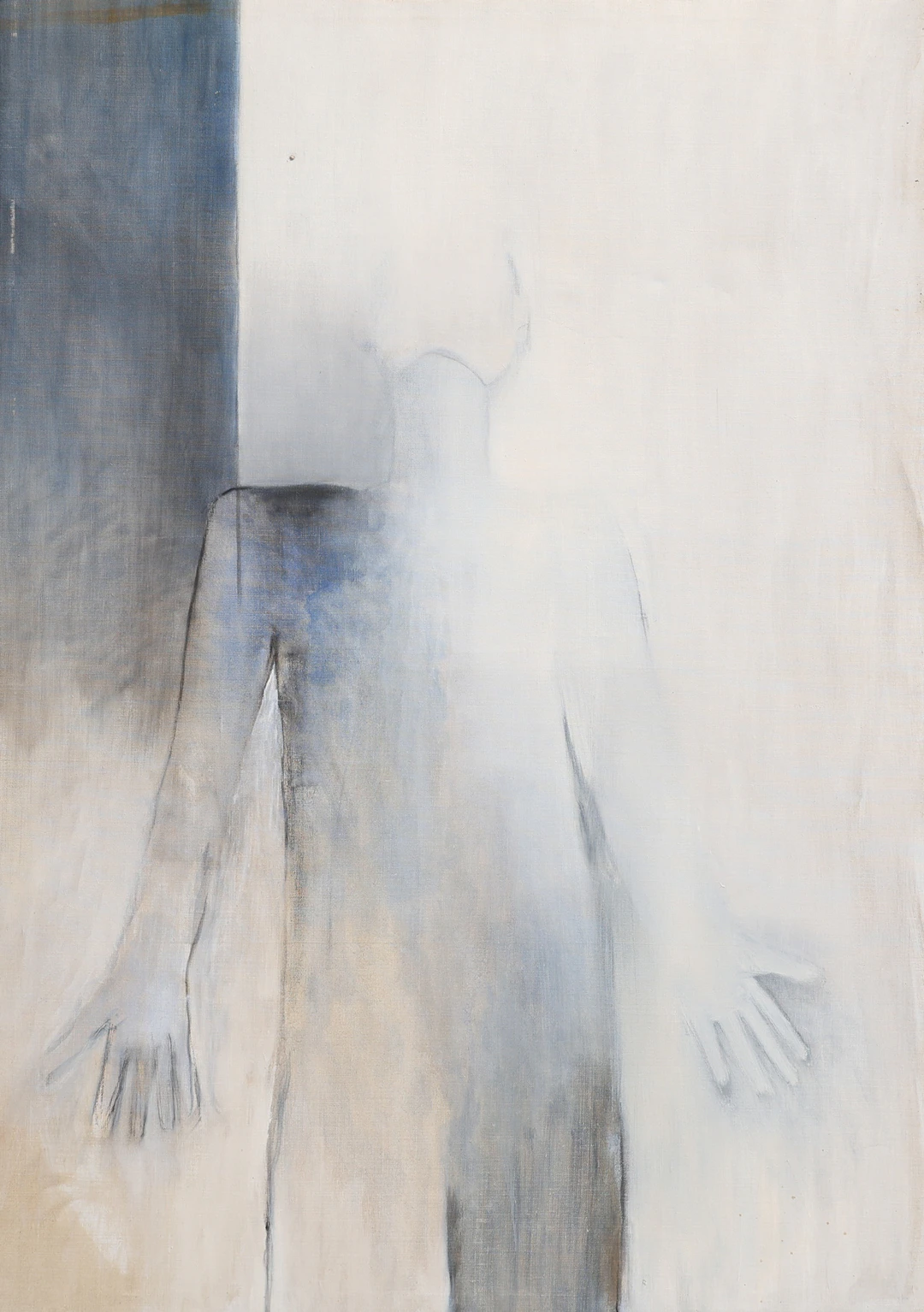 STINA EBERS 1962-2025. OLJA PÅ DUK, FIGURKOMPOSITION, OSIGNERAD.