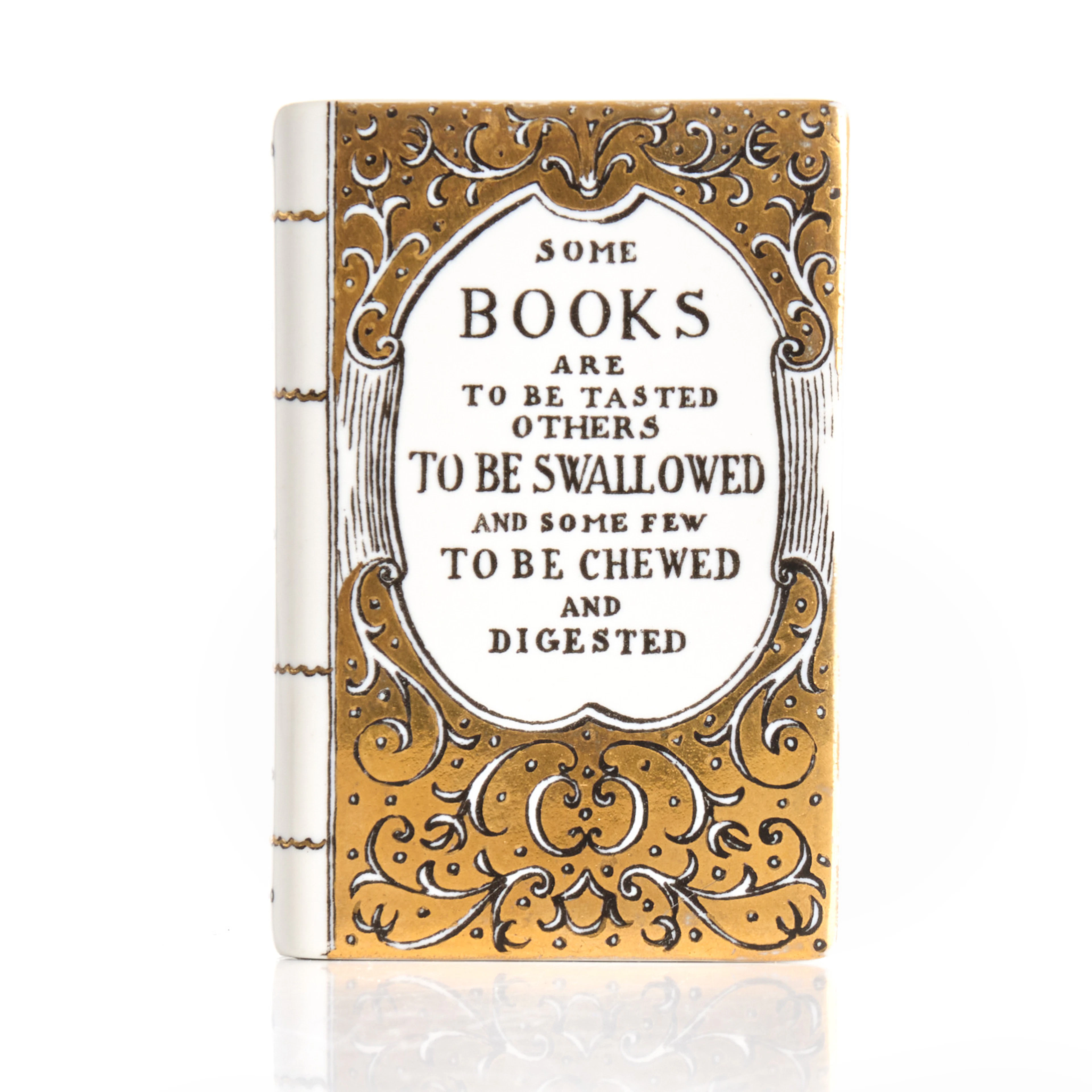 PIERO FORNASETTI (1913–1988). Pappersvikt i form av bok "Some Books