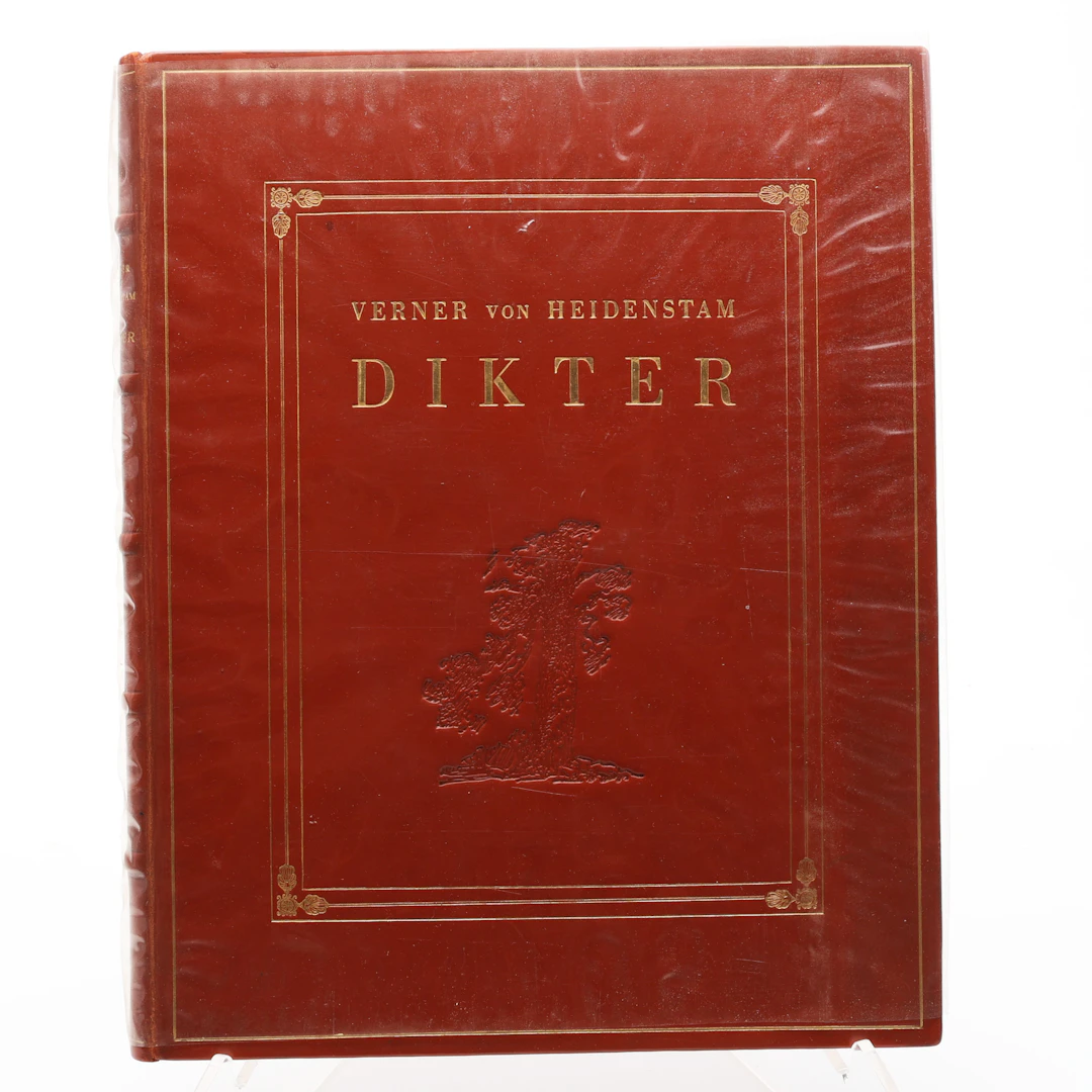 BIBLIOFILI. VERNER VON HEIDENSTAMS DIKTER MED 23 KOPPARSTICK AV JURGEN