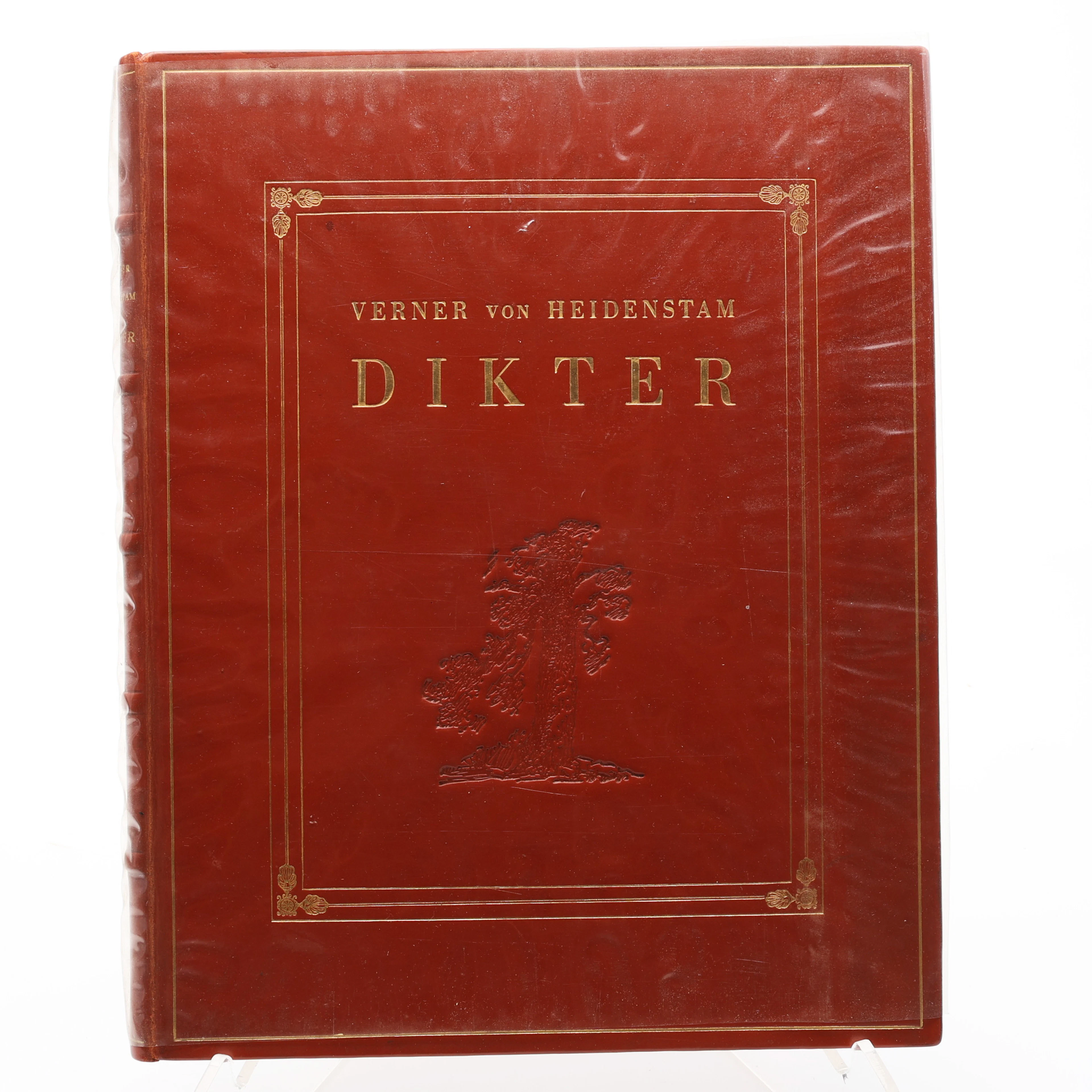 BIBLIOFILI. VERNER VON HEIDENSTAMS DIKTER MED 23 KOPPARSTICK AV JURGEN