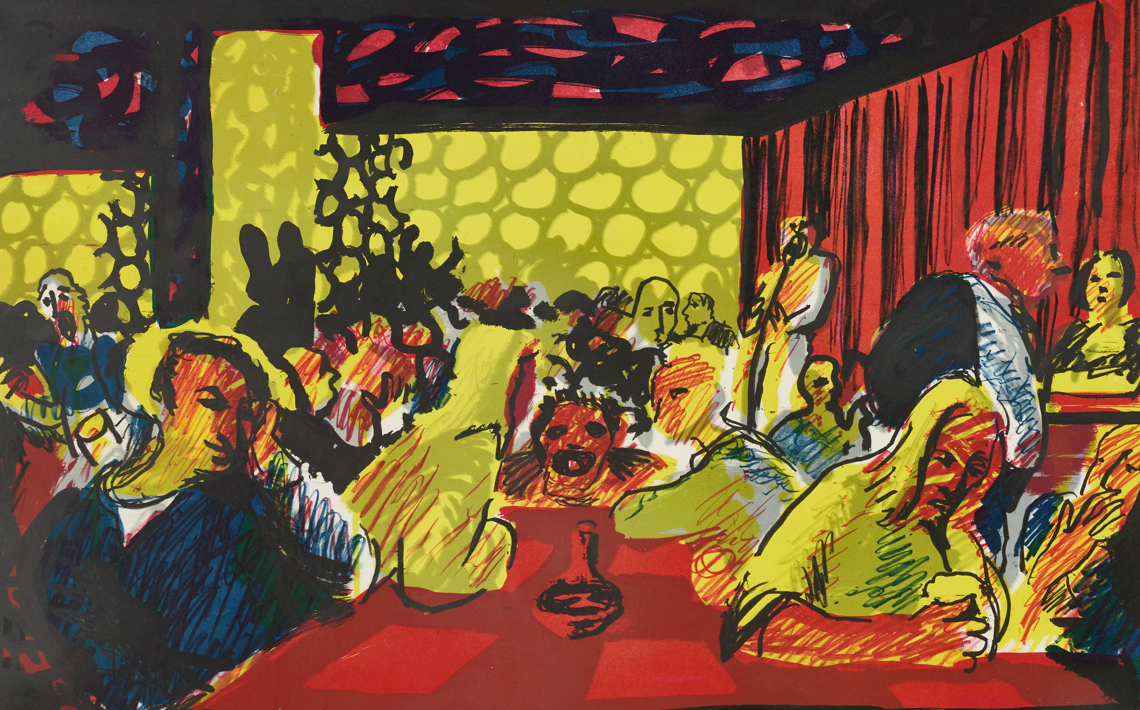 PETER DAHL (1934-2019). Kroginteriör,. Signerad 43/260.