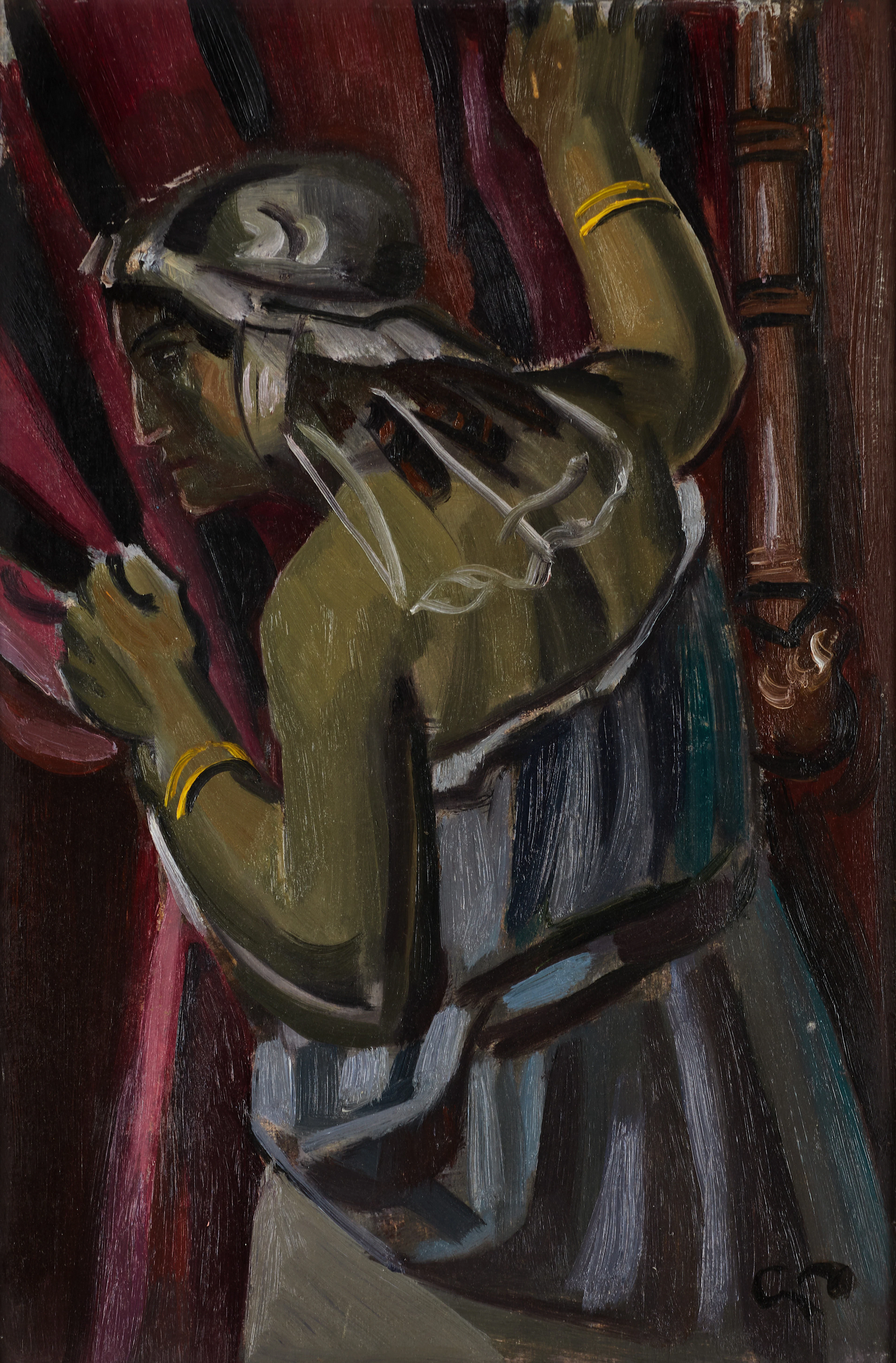 GEORG PAULI (Sverige, 1855-1935): Italienska, signerad med monogram