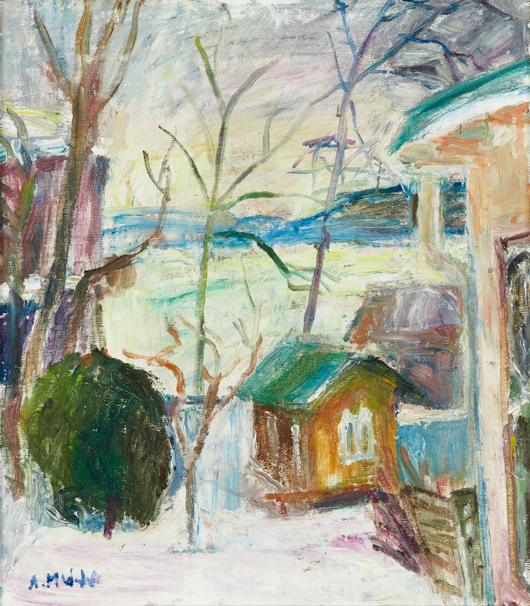 ASTRID MUNTHE DE WOLFE (Sverige, Stockholm, född 1926):"Vinter", 2005