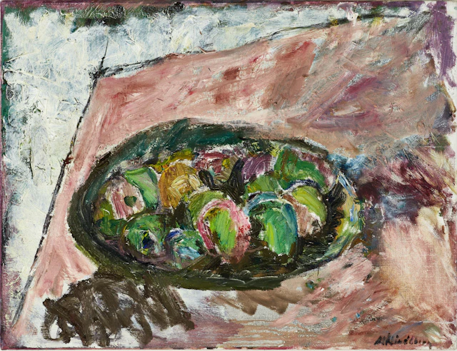ALF LINDBERG (1905-1990), Stilleben - fruktfat, signerad, olja på duk.