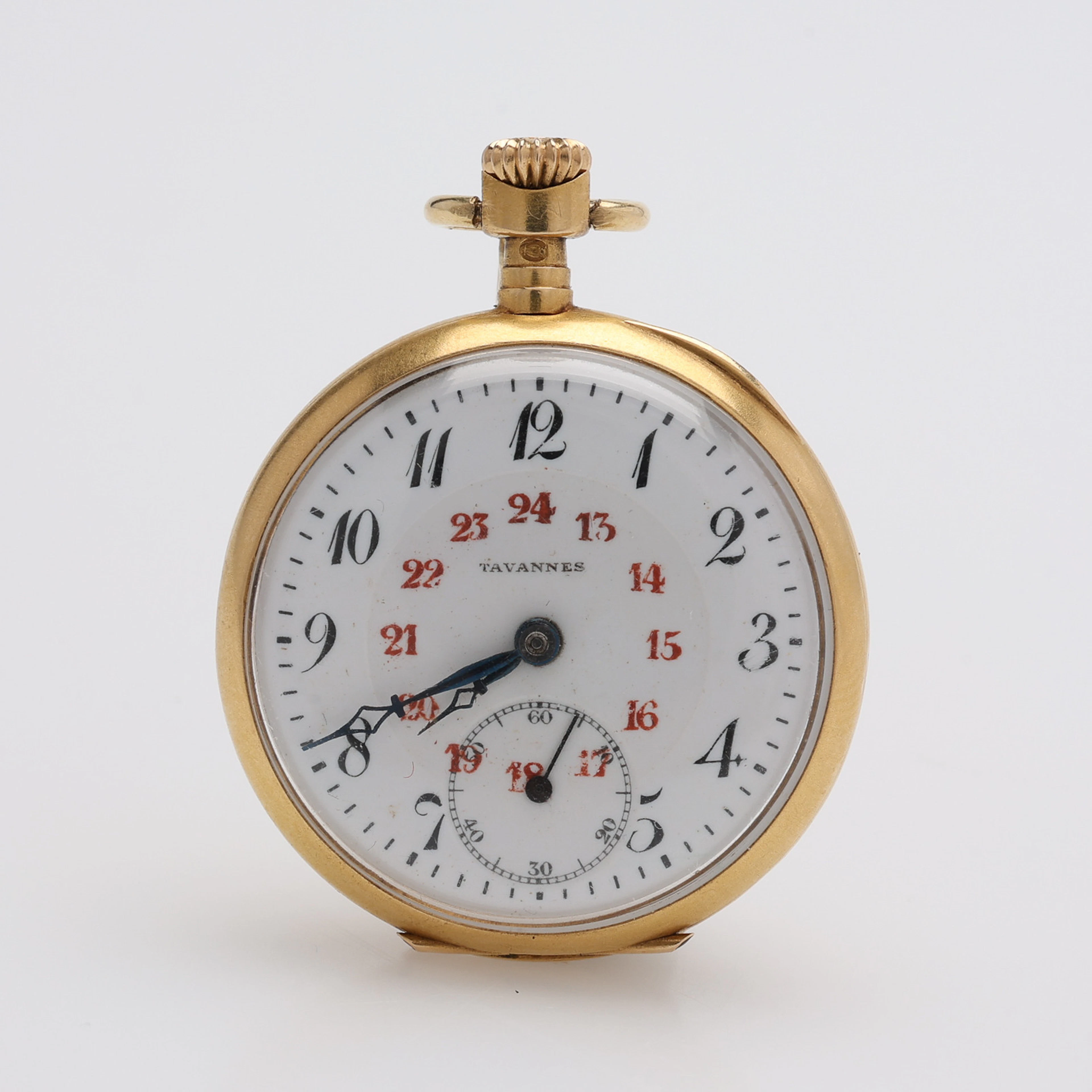 DAMFICKUR, 18K GULD & ROSENSLIPADE DIAMANTER, TAVANNES WATCH CO, ANKARGÅNG