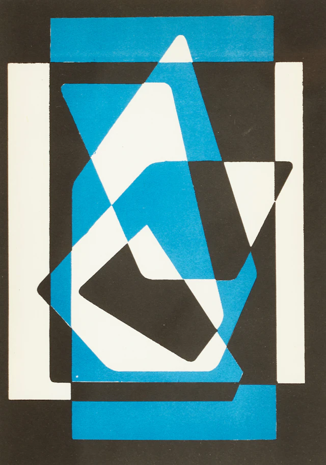ILS NIXON (1912-1998), efter, Komposition, 1956, färgtryck.