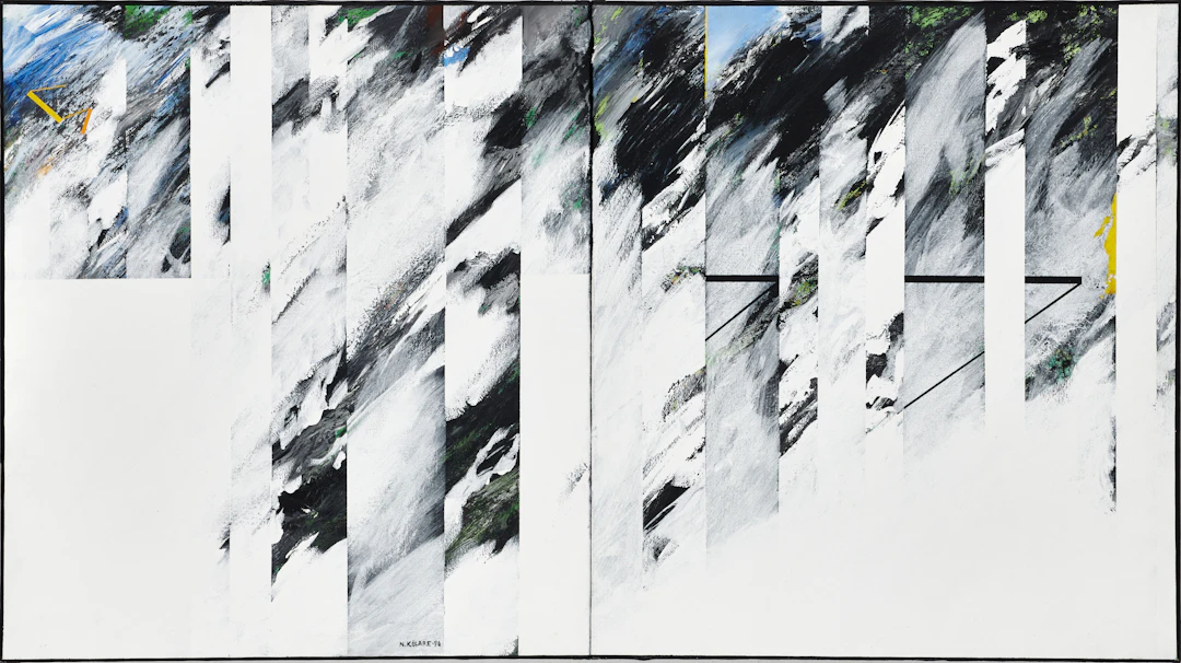 ILS KÖLARE (1930-2007): Utan titel, diptyk, signerad och daterad N.