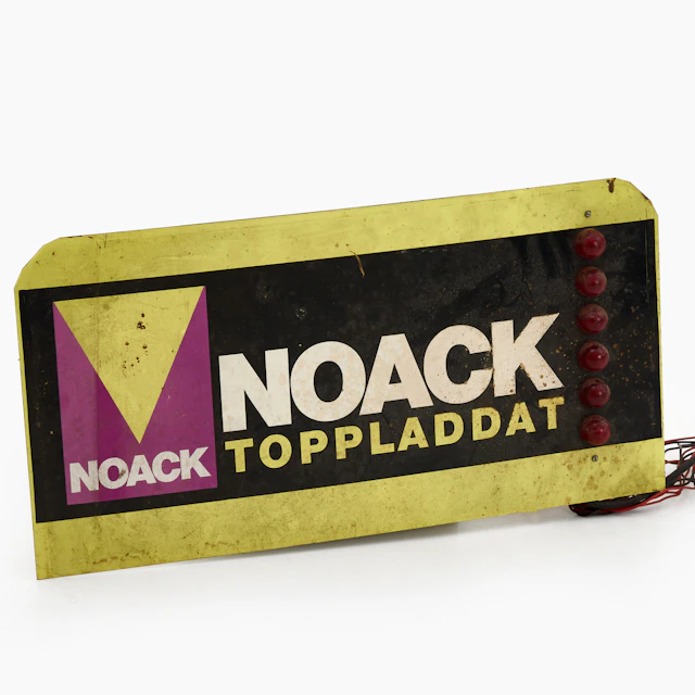 LADDSTATION, "Noack", metall, 1900-talets andra hälft.