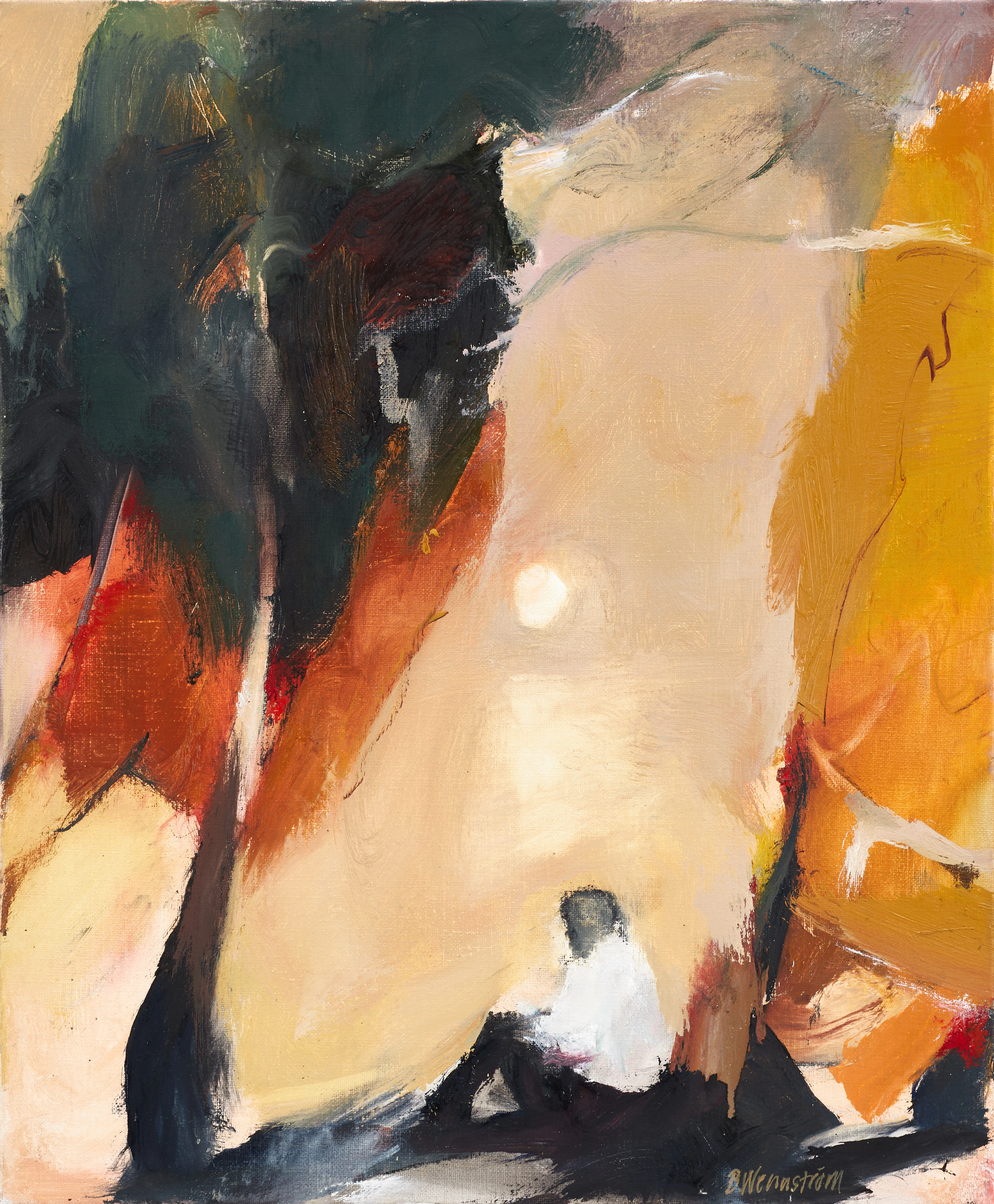 BERNDT WENNSTRÖM (född 1945), Semester, "Soluppgång", signerad, olja på duk.