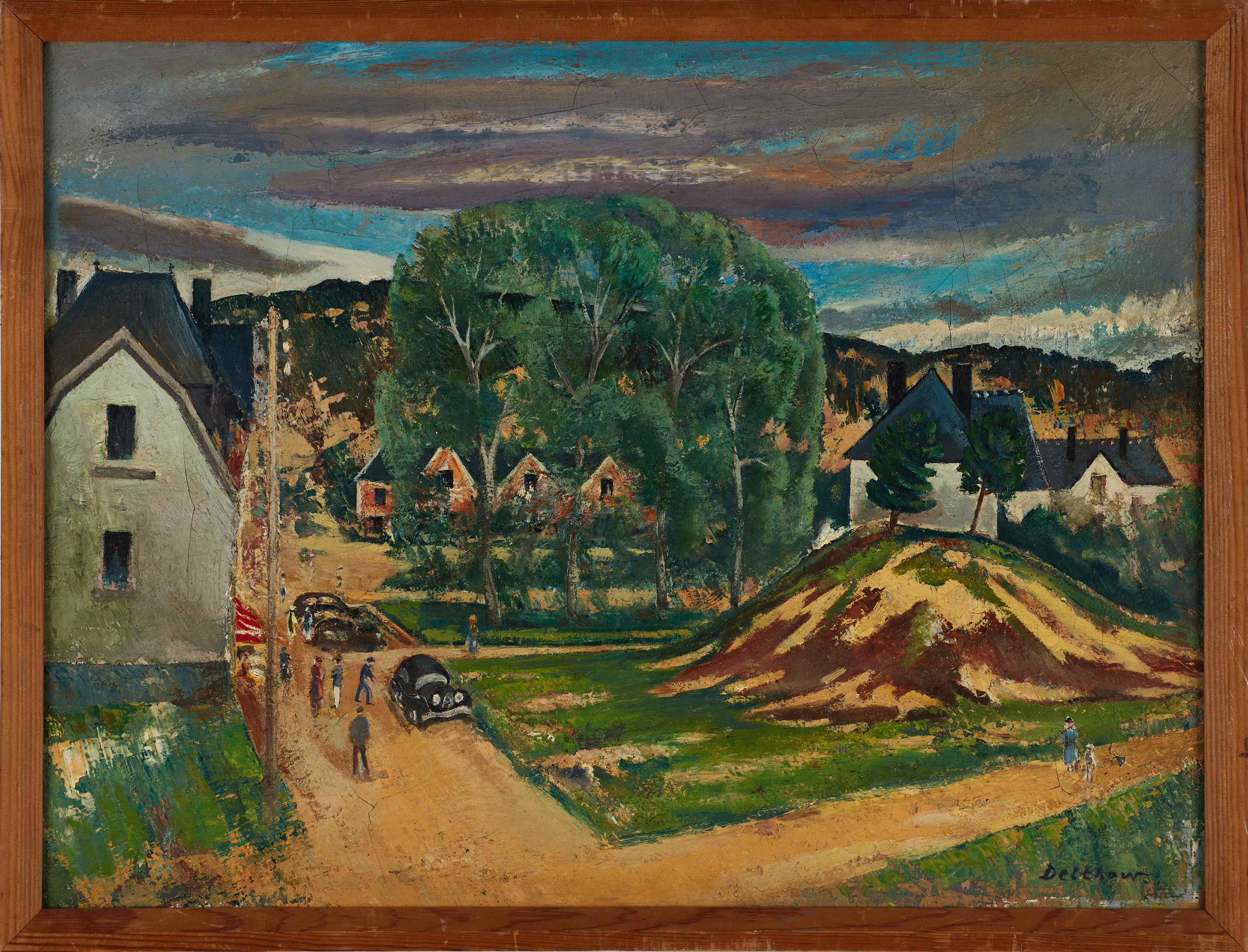 ERIC DETTHOW (1882-1952). "Paysage de Bretagne", signerad, daterad