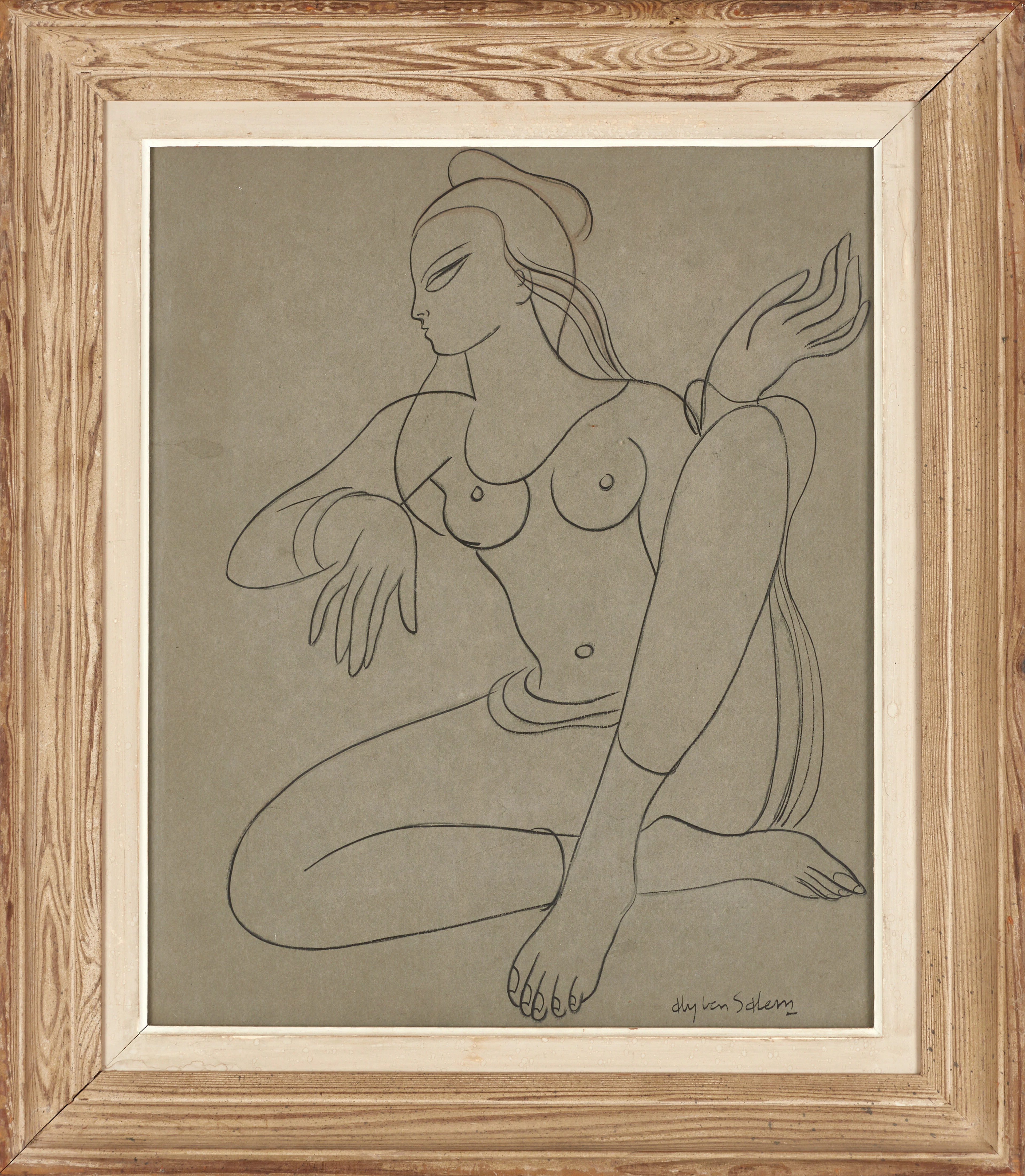 ALY BEN SALEM (Tunisien/Sverige, 1910-2001), Orientalisk modell, signerad