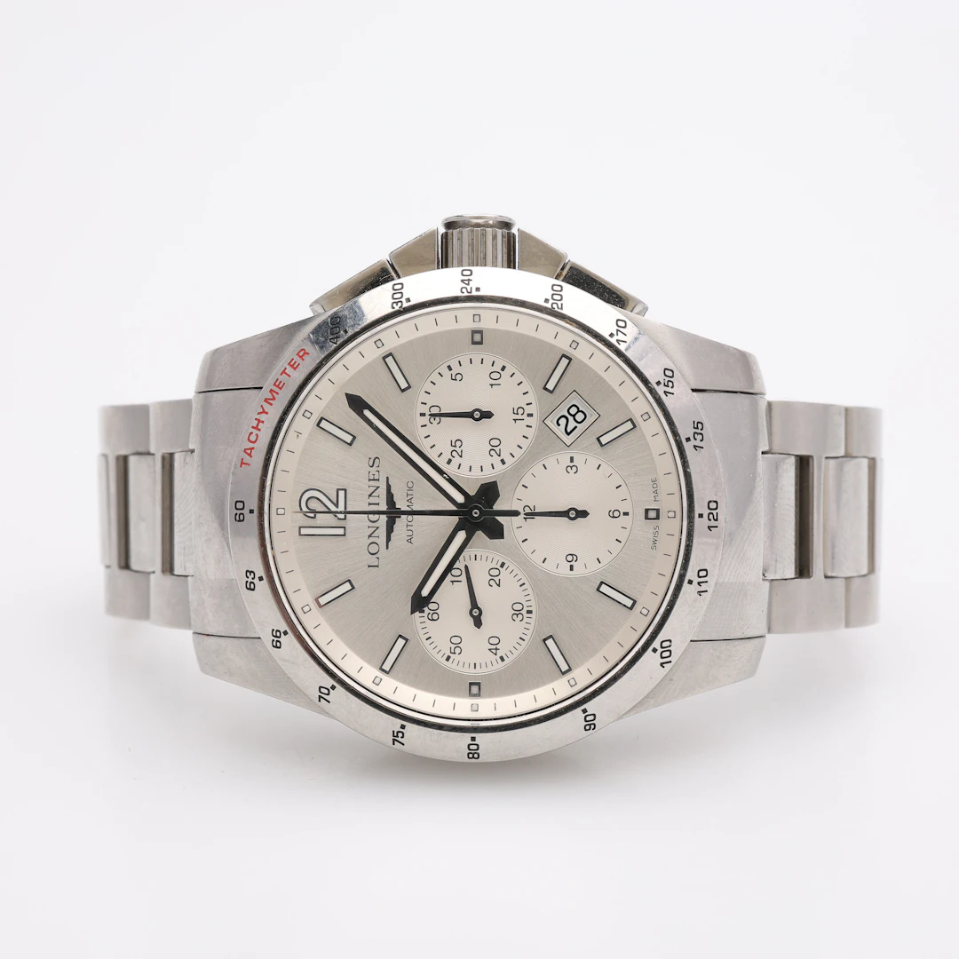 ARMBANDSUR, STÅL, THE LONGINES COLUMN-WHEEL SPORTS CHRONOGRAPH, AUTOMATISKT