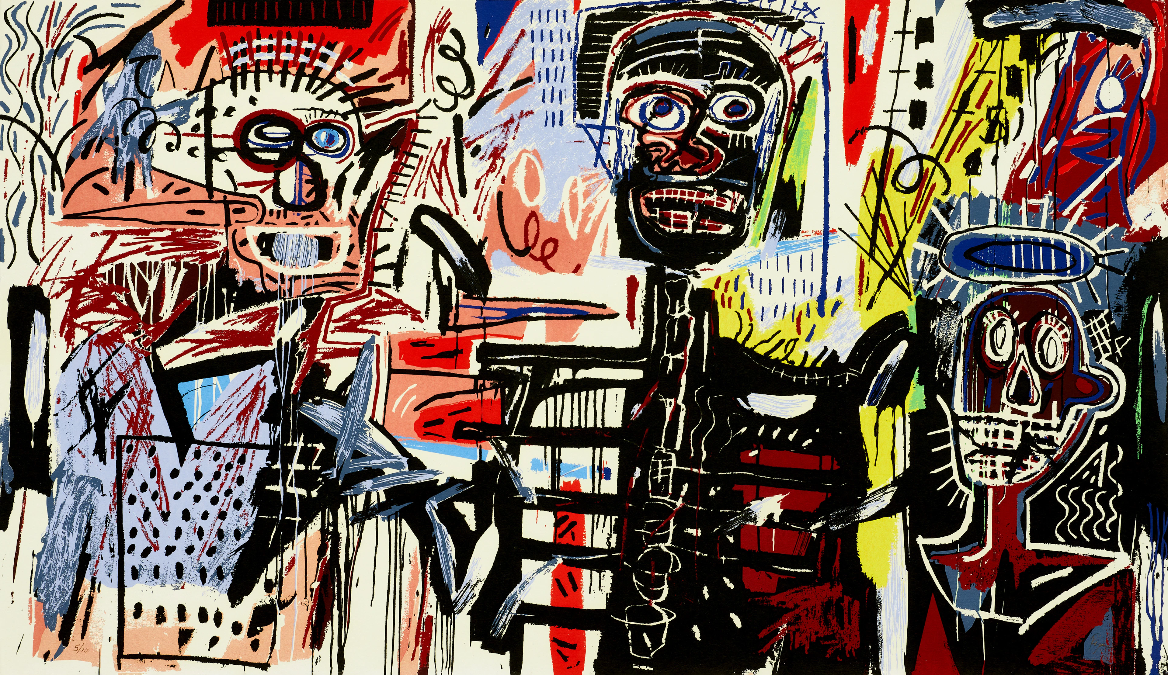 RICHARD RYAN (FÖDD 1974). "Hommage à Basquiat", signerad, numrerad