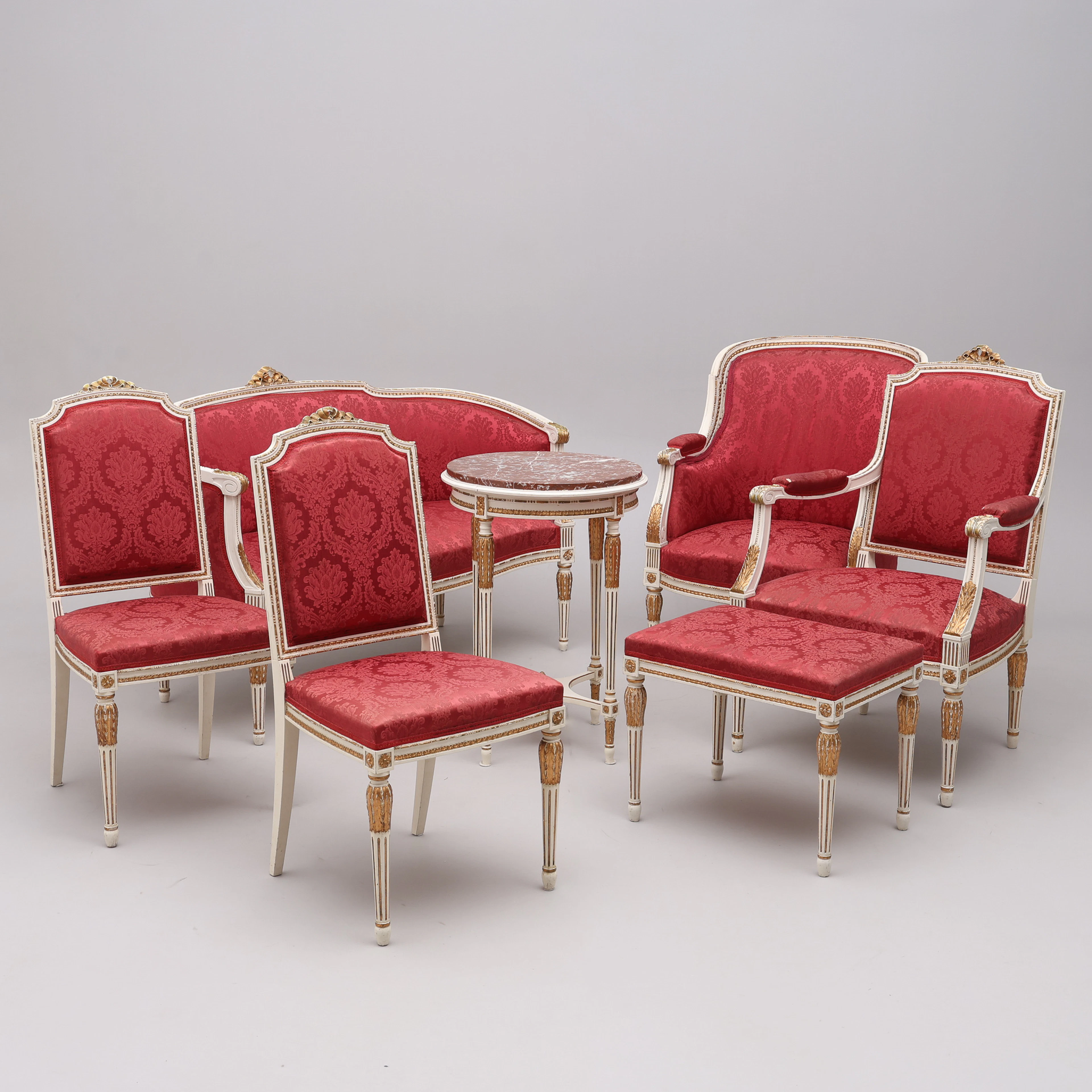 SALONGSMÖBEL, 7 DELAR, GUSTAVIANSK STIL, NORDISKA MÖBLERINGSAKTIEBOLAGET