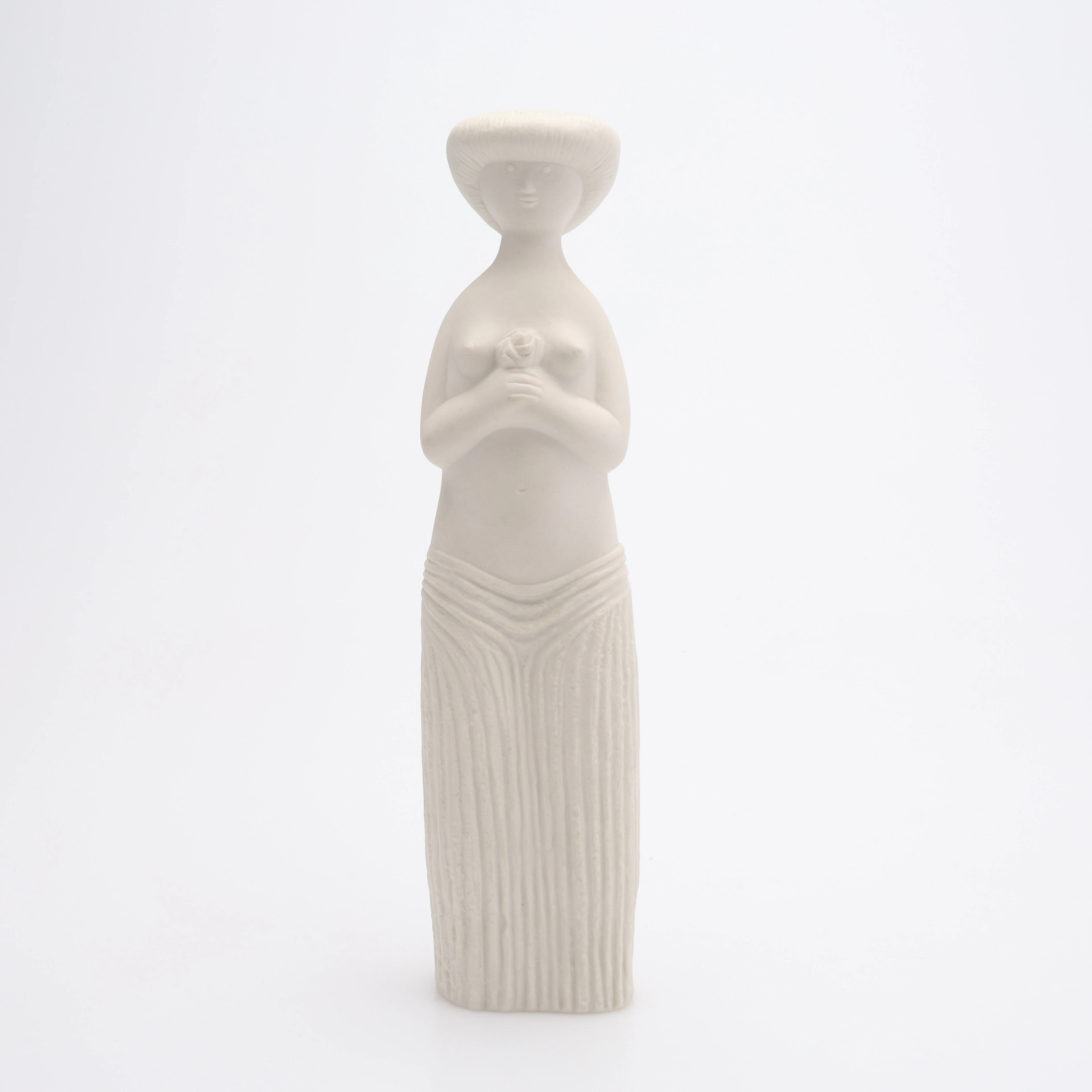STIG LINDBERG. FIGURIN, PARIAN, "STORA EVA", GUSTAVSBERG.