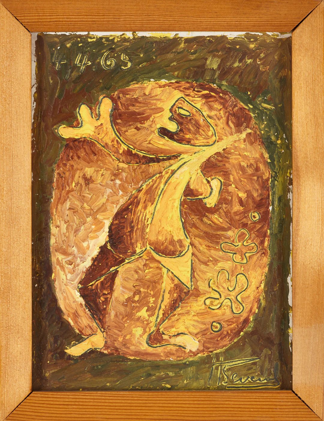 HEINZ SEVENICH (Aachen/Tyskland 1935-2023). Figurkomposition, signerad