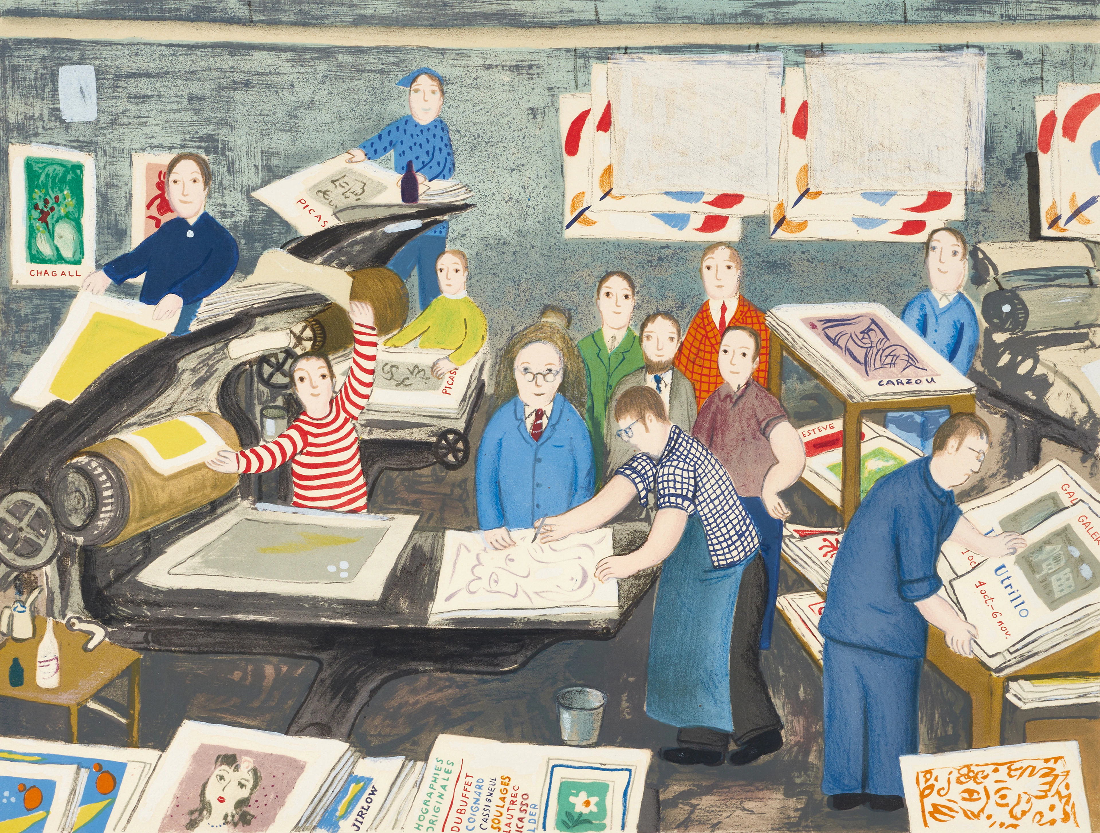 LENNART JIRLOW (1936–2020). "Mourlots tryckeri", signerad och numrerad