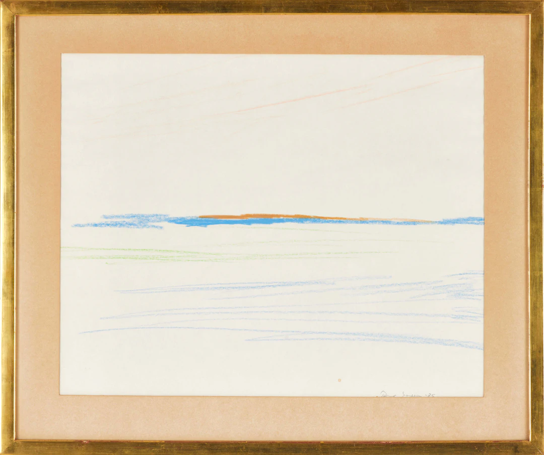 RUNE JANSSON. Vy. Signerad och daterad -75. Pastell.