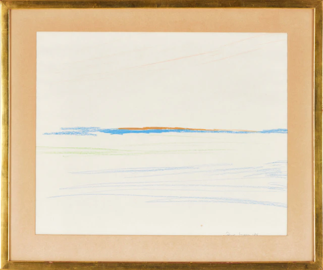 RUNE JANSSON. Vy. Signerad och daterad -75. Pastell.