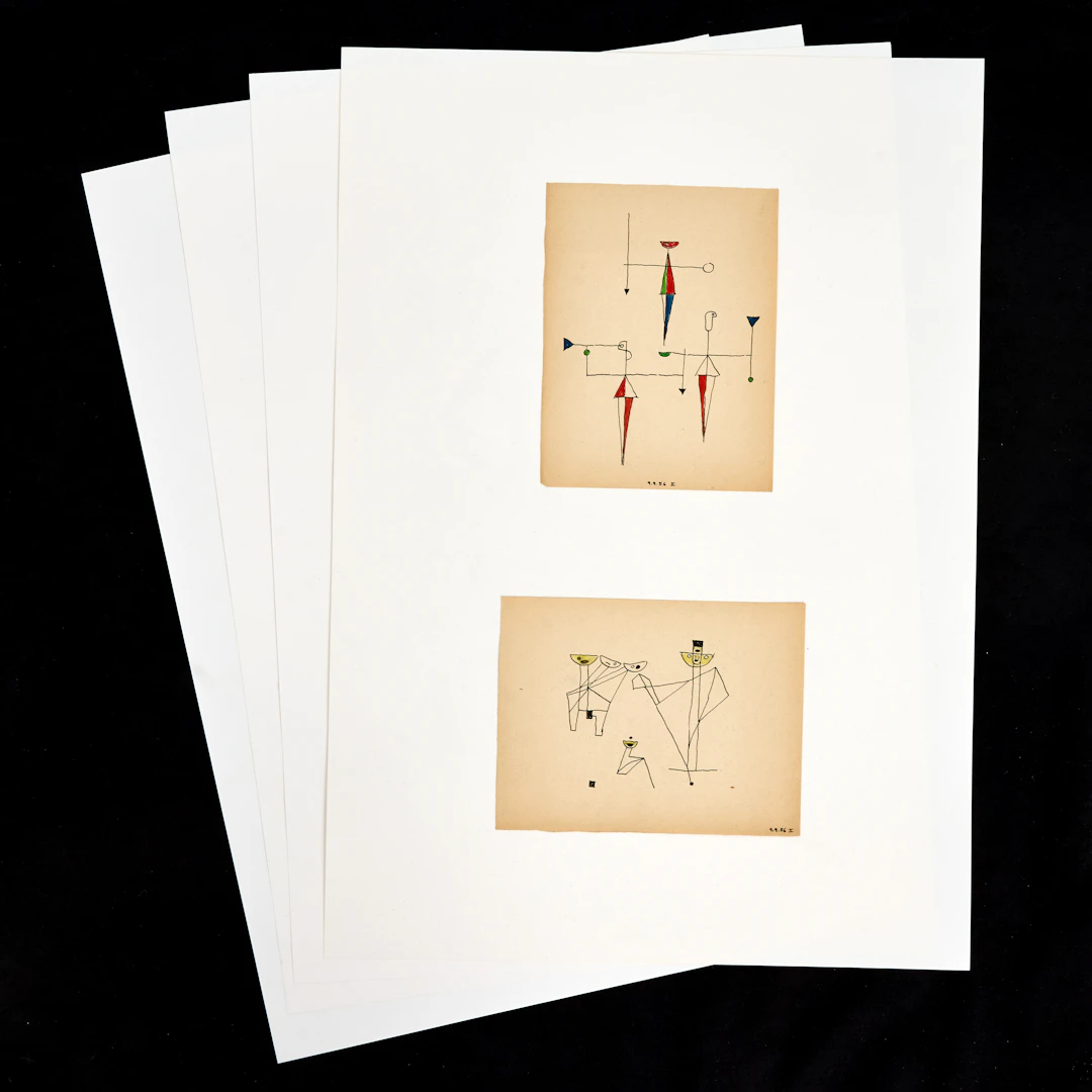 HEINZ SEVENICH (Aachen/Tyskland 1935-2023): (5): Figurstudier, daterade