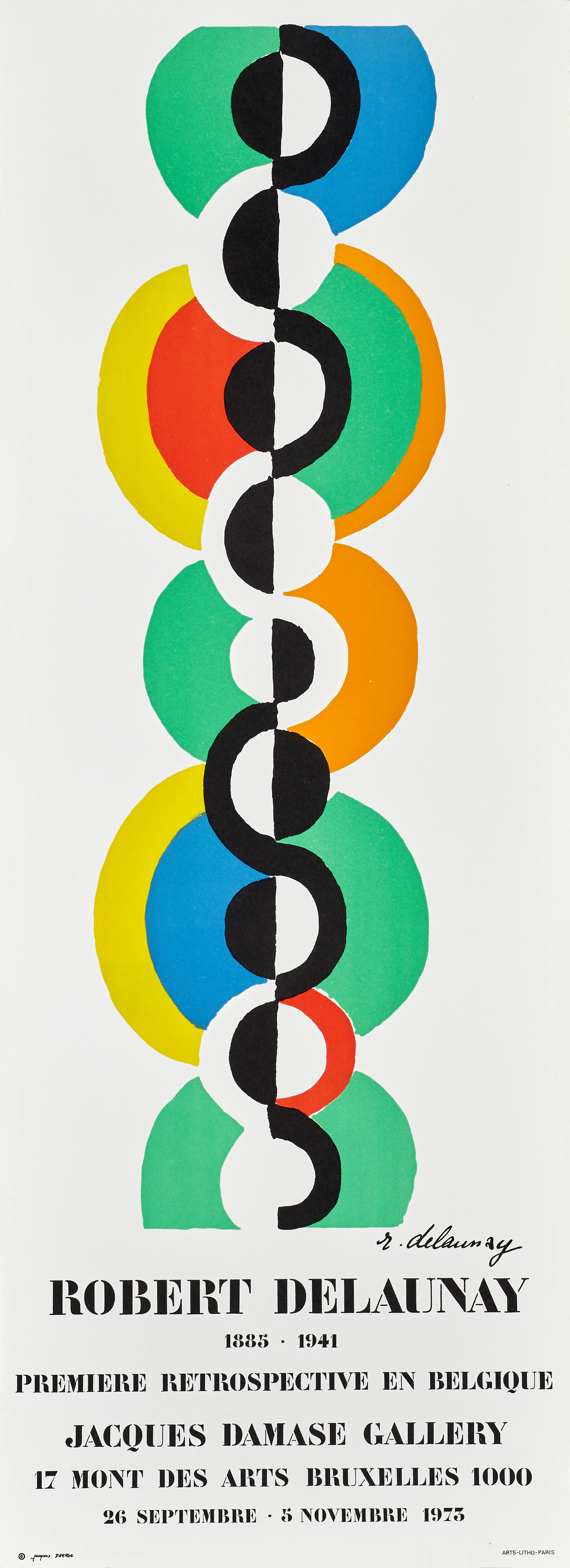 ROBERT DELAUNAY, Jacques Damase Gallery, Bruxelles, 1973, signerad