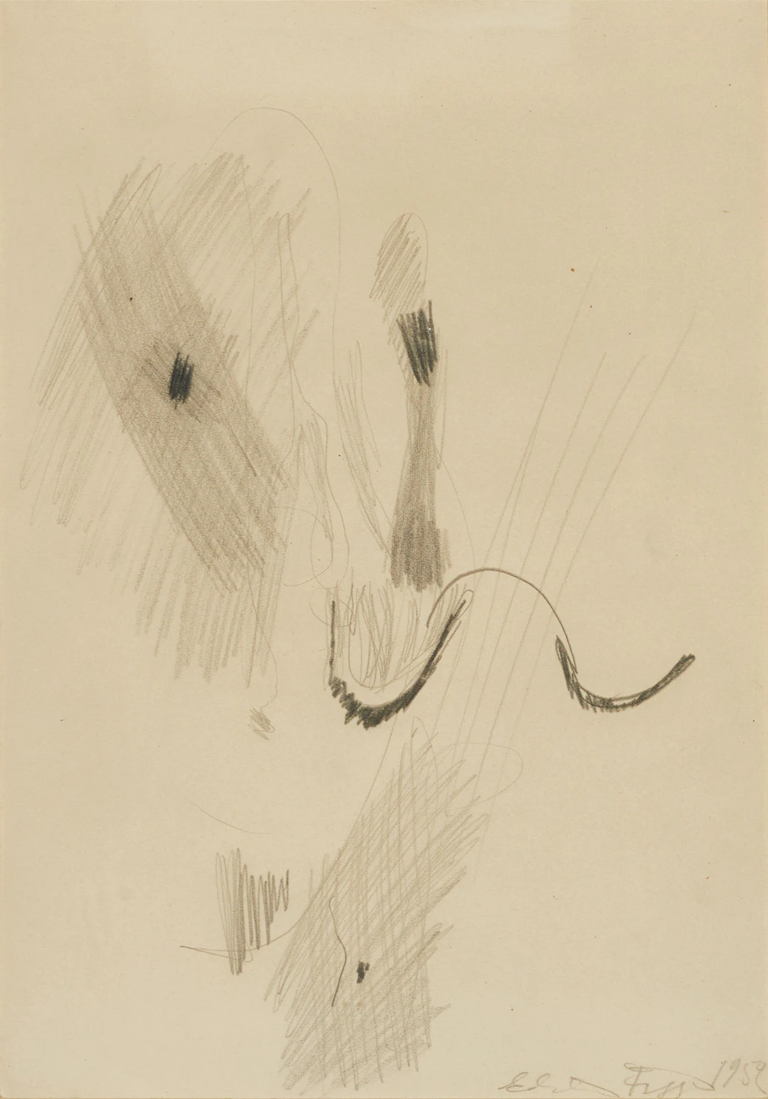 EDDIE FIGGE (SVERIGE, 1904–2003). Utan titel. signerad och daterad