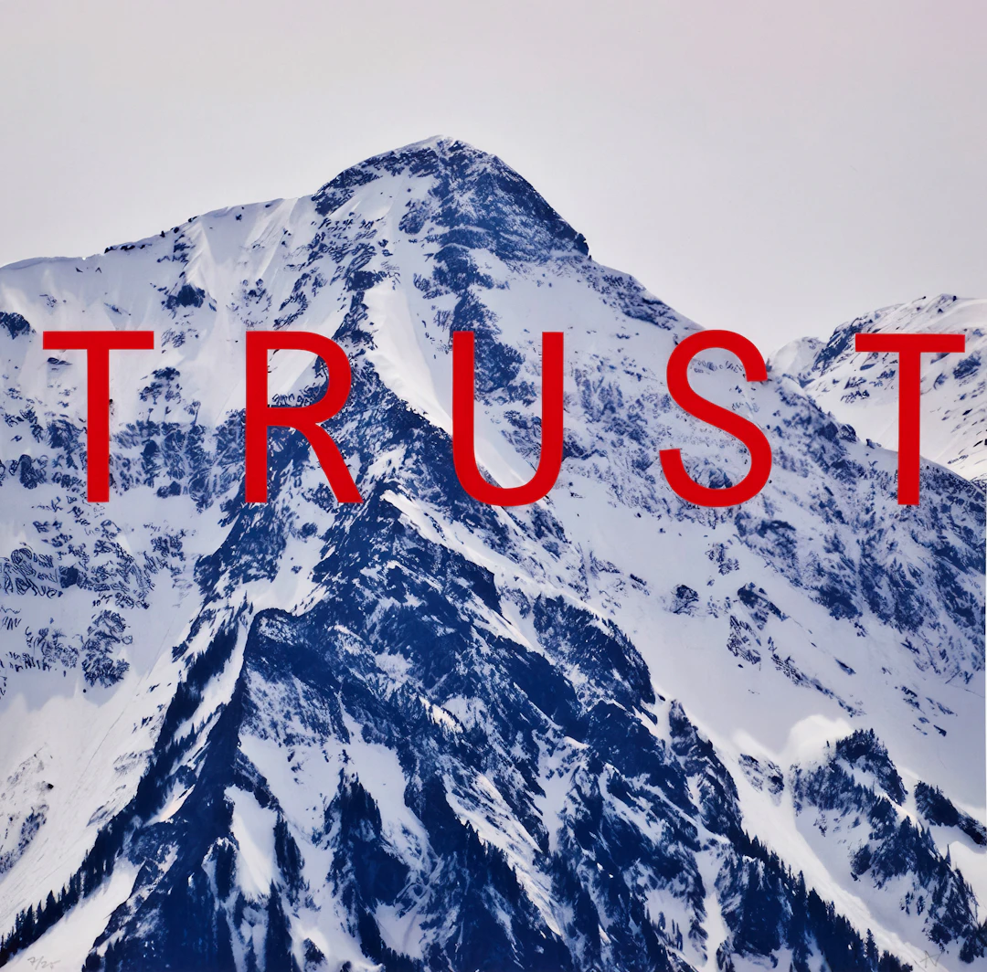 ANDREAS LUNDBERG (född 1973). "TRUST", monogramsignerad samt numrerad