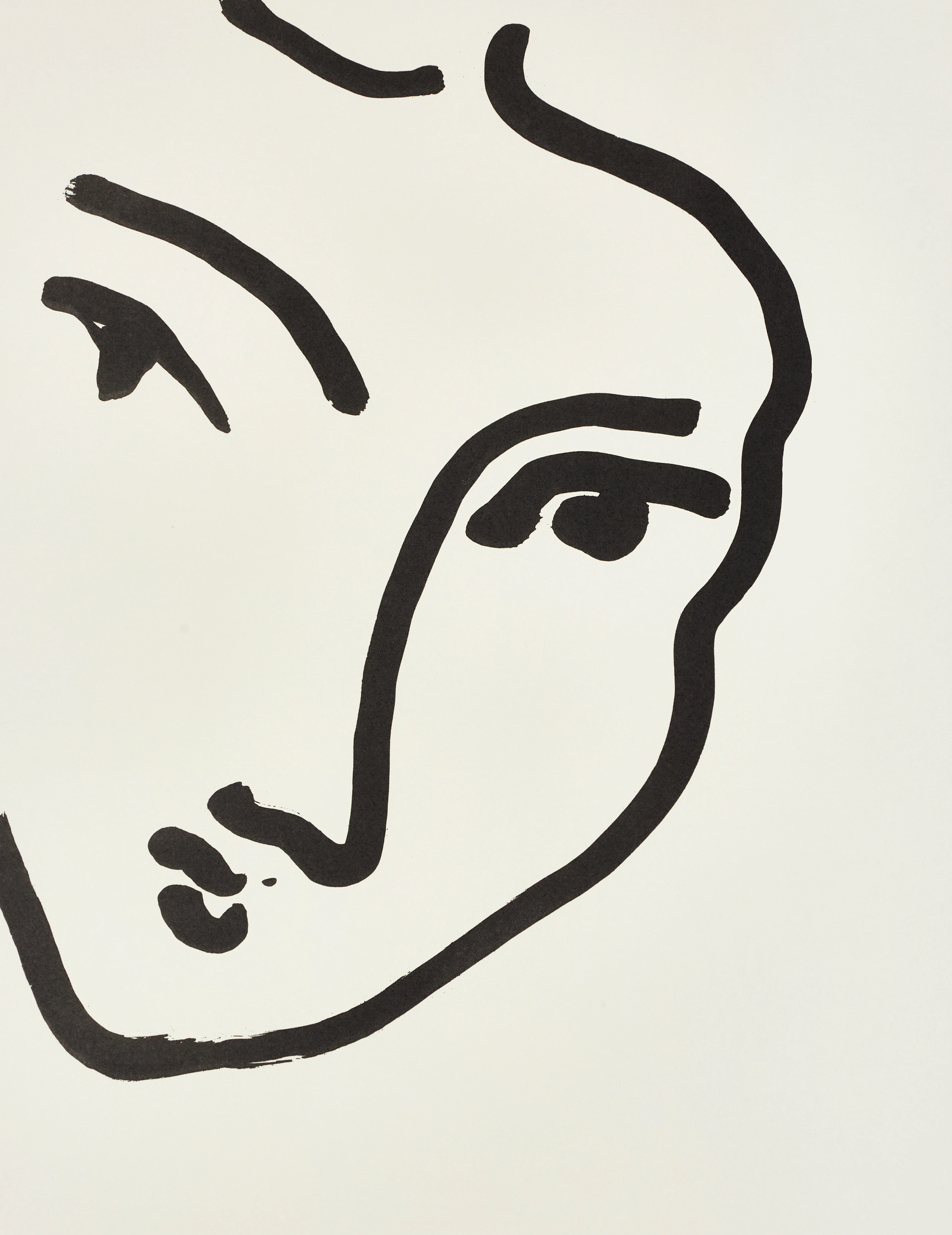 HENRI MATISSE. EFTER. "Nadia au menton pointu" 1948, Succession 1994