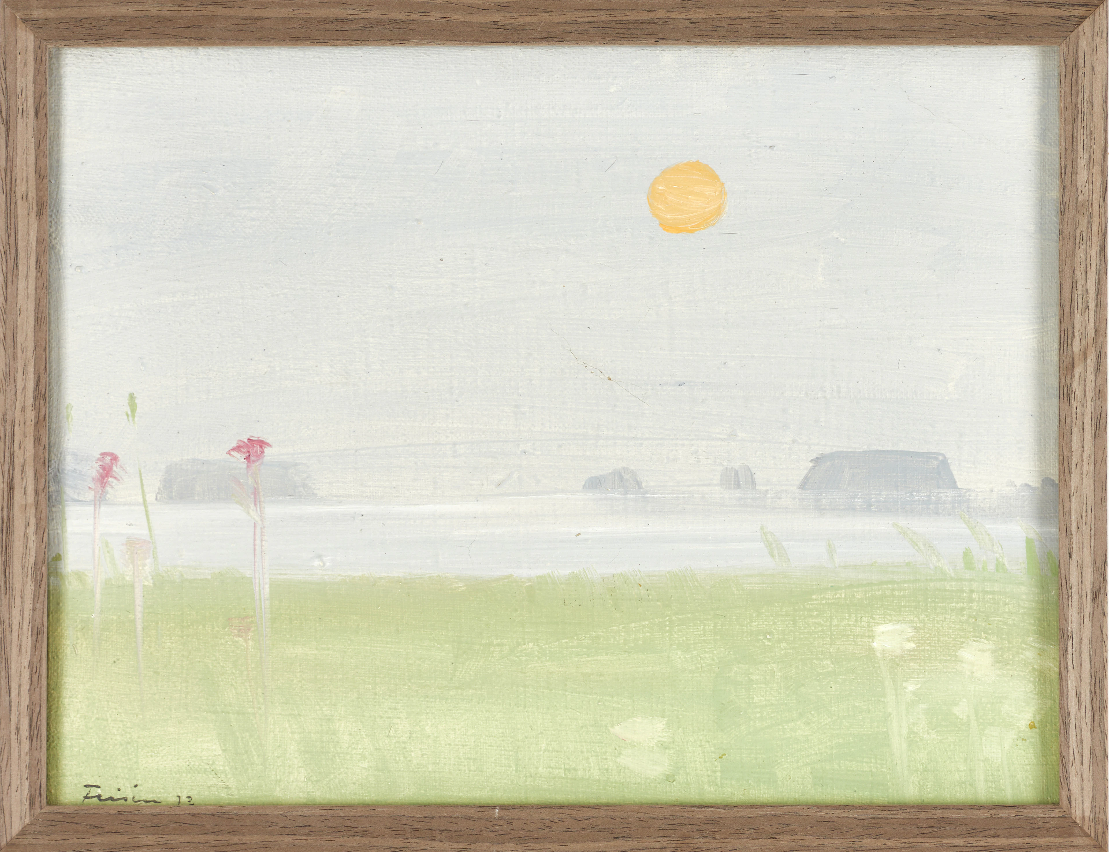 VERA FRISÉN (1910-1990). Landskap i morgondis, signerad Frisén, daterad