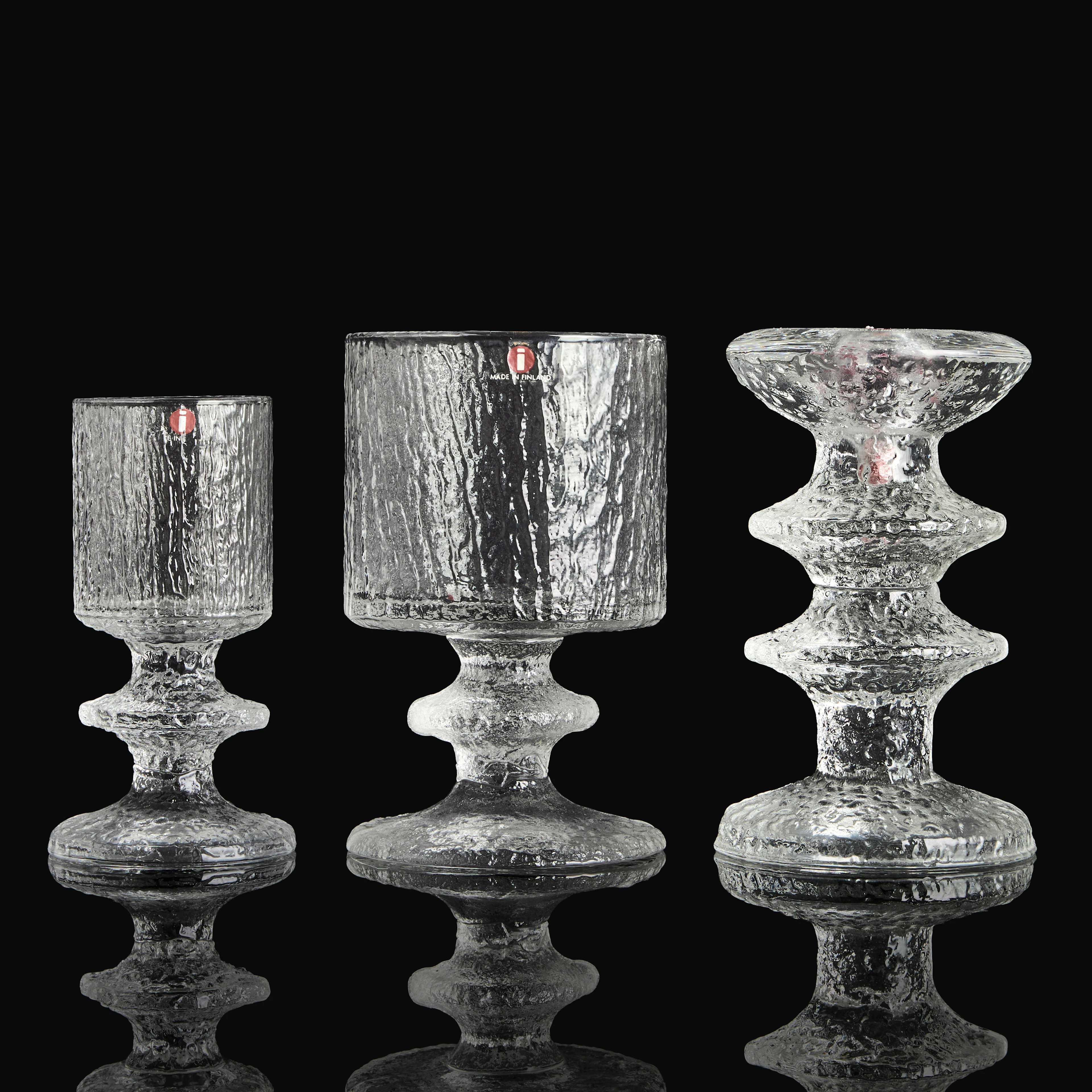 TIMO SARPANEVA. Servisglas, 25 + 1 dlr., 'Senator', Iittala, 1900-talets
