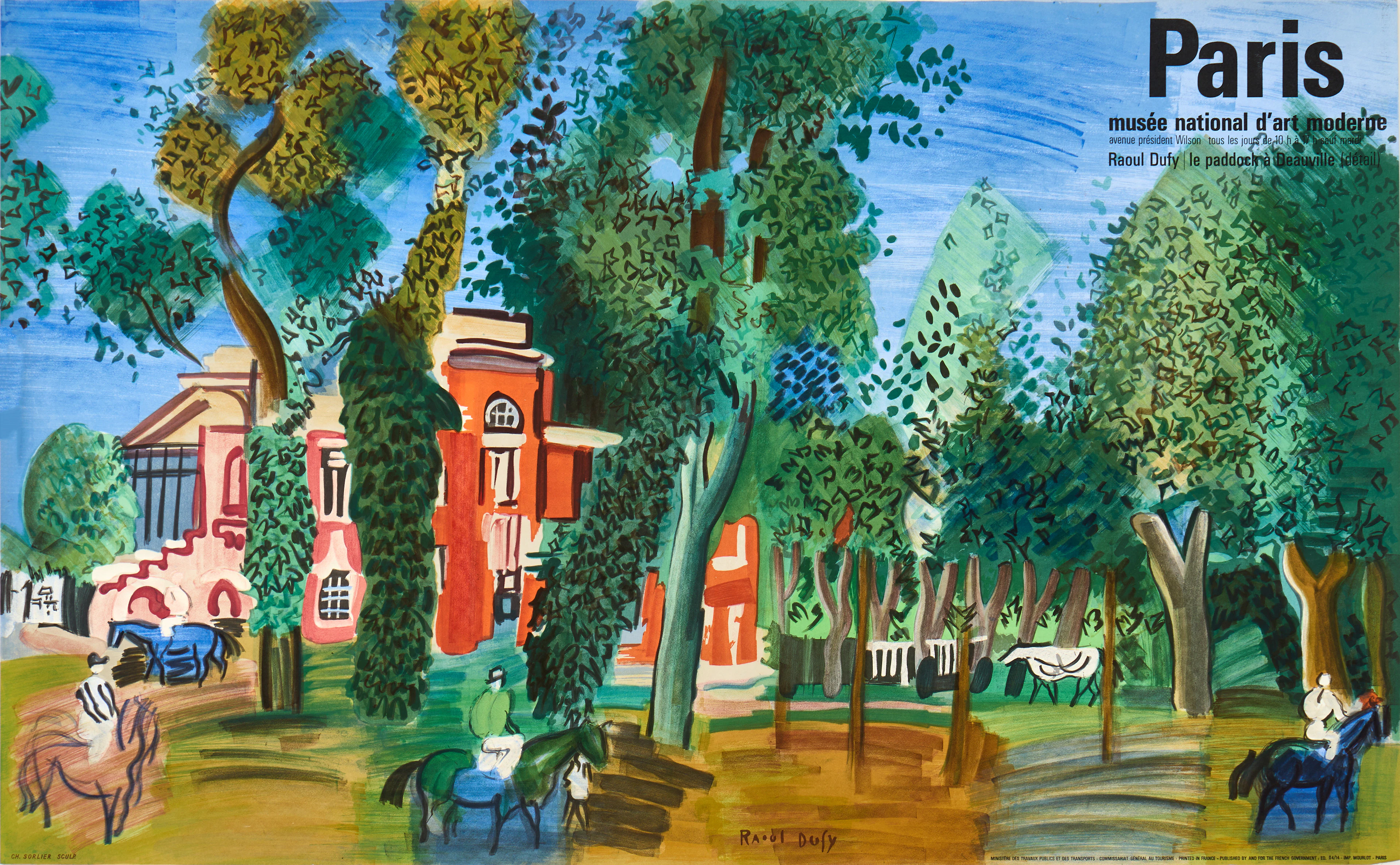 RAOUL DUFY (Frankrike, 1877-1953). Efter. Färglitografisk affisch