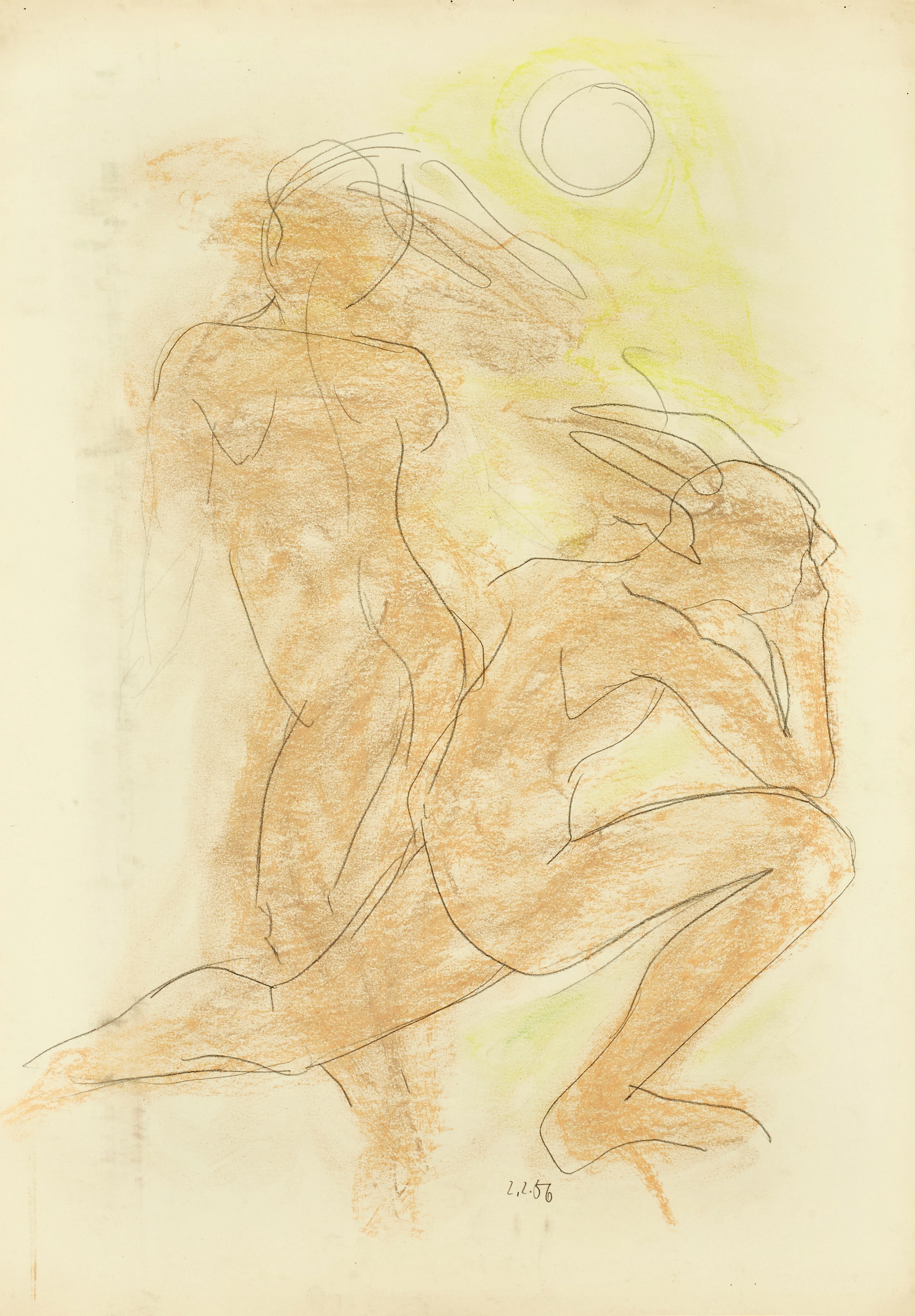 HEINZ SEVENICH (Aachen/Tyskland 1935-2023): Figurkomposition, daterad