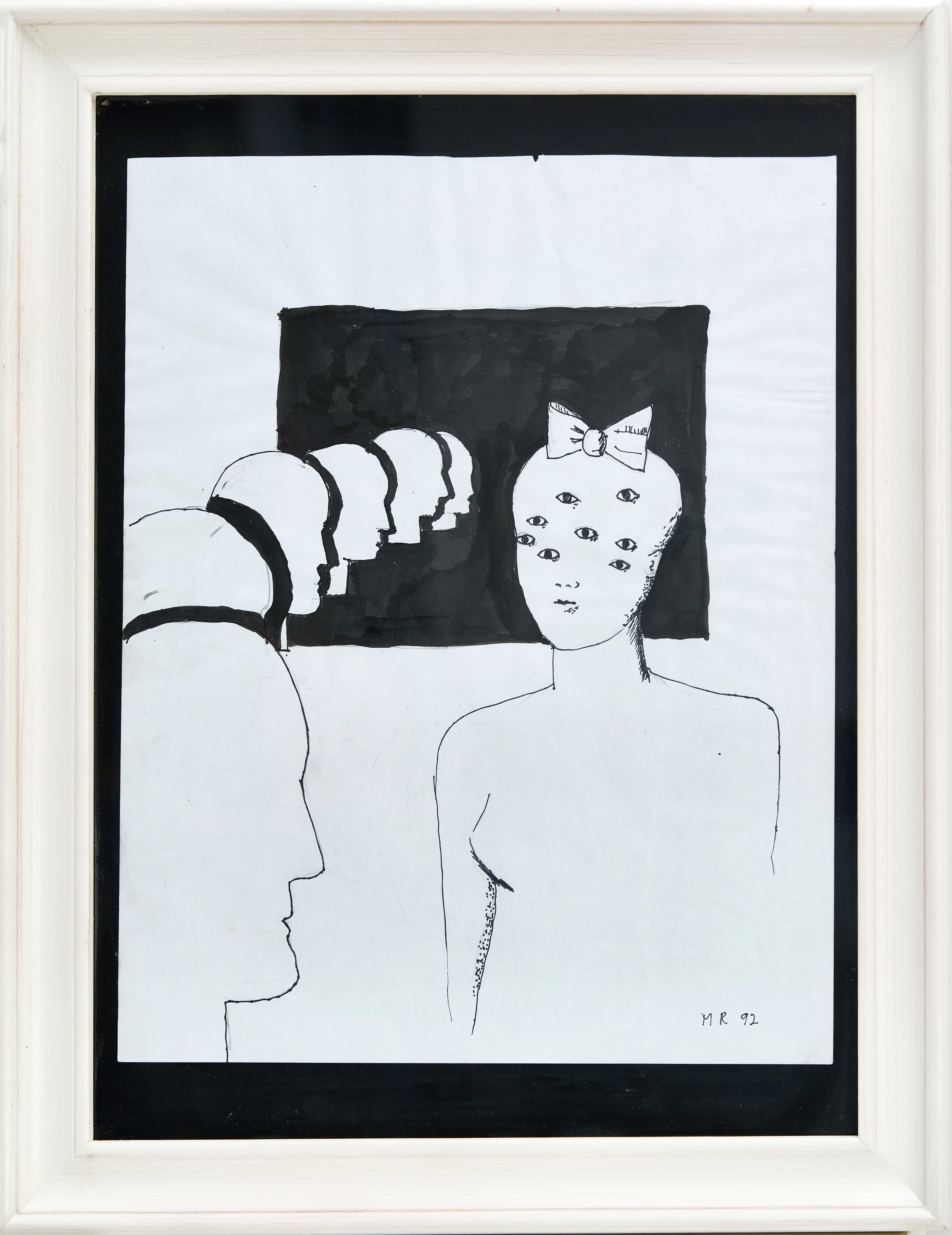 MARGARETA RENBERG (Luleå, 1945-2005), Allseende kvinna, monogramsignerad