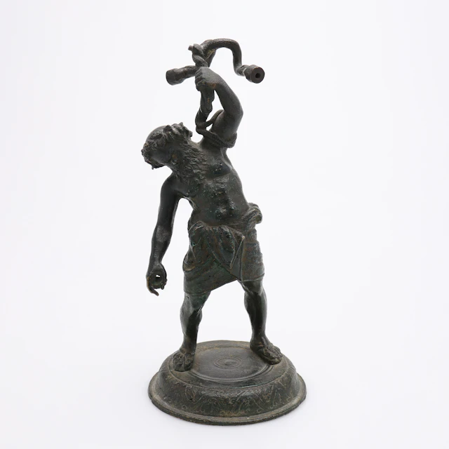 GRAND TOUR-SOUVENIR, I FORM AV SATYREN SILENUS, SENT 1800-TAL.