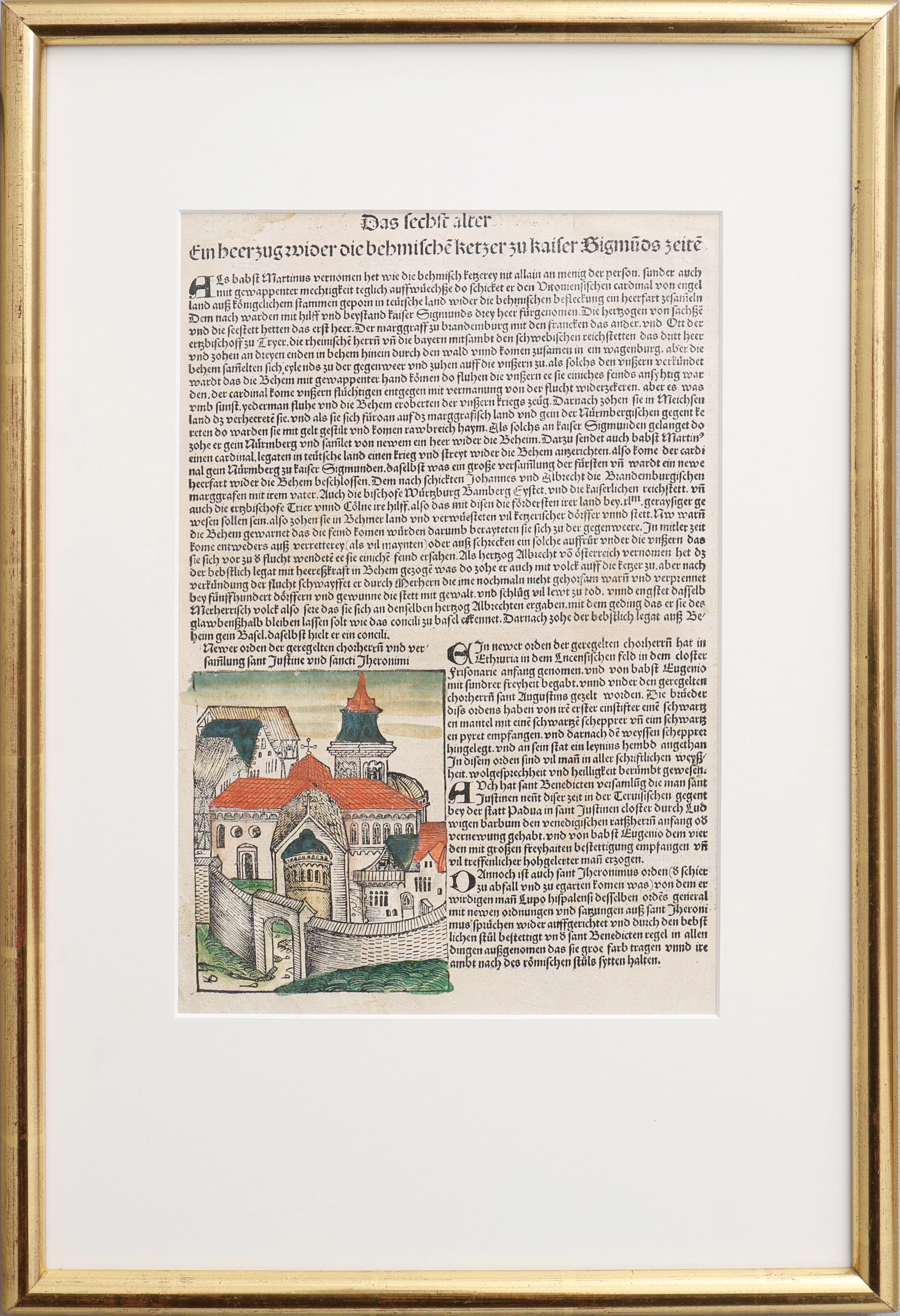 BLAD 239 UR HARTMANN SCHEDEL, WELTCHRONIK, I TYSK ÖVERSÄTTNING AV