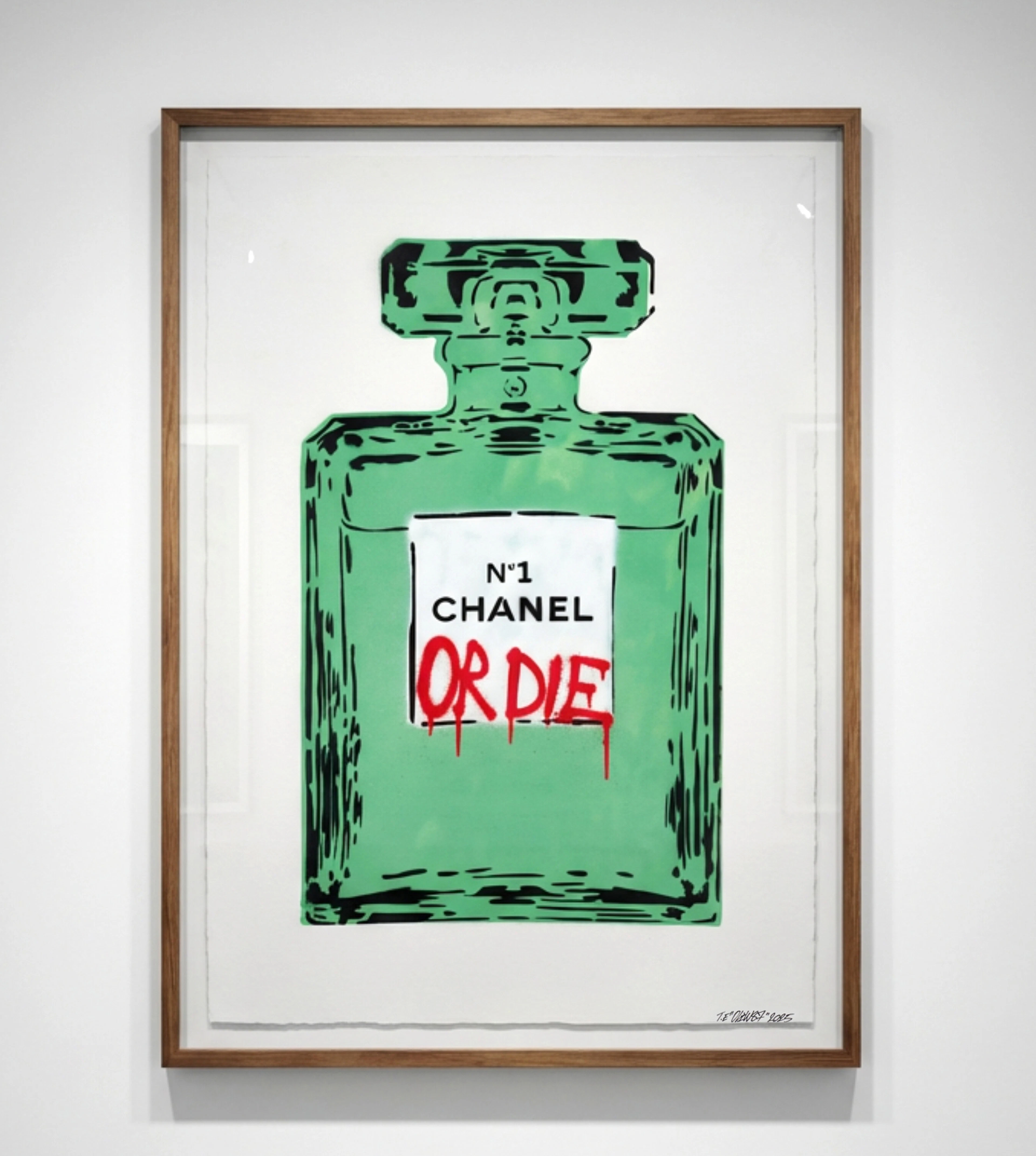 OLIW87 (Tobias Ekman, Sverige, född 1987), CHANEL OR DIE (grön), original