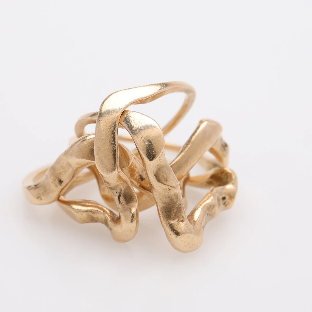 RING, 14K GULD, DANMARK, TOTAL VIKT CA 15,1 GRAM.