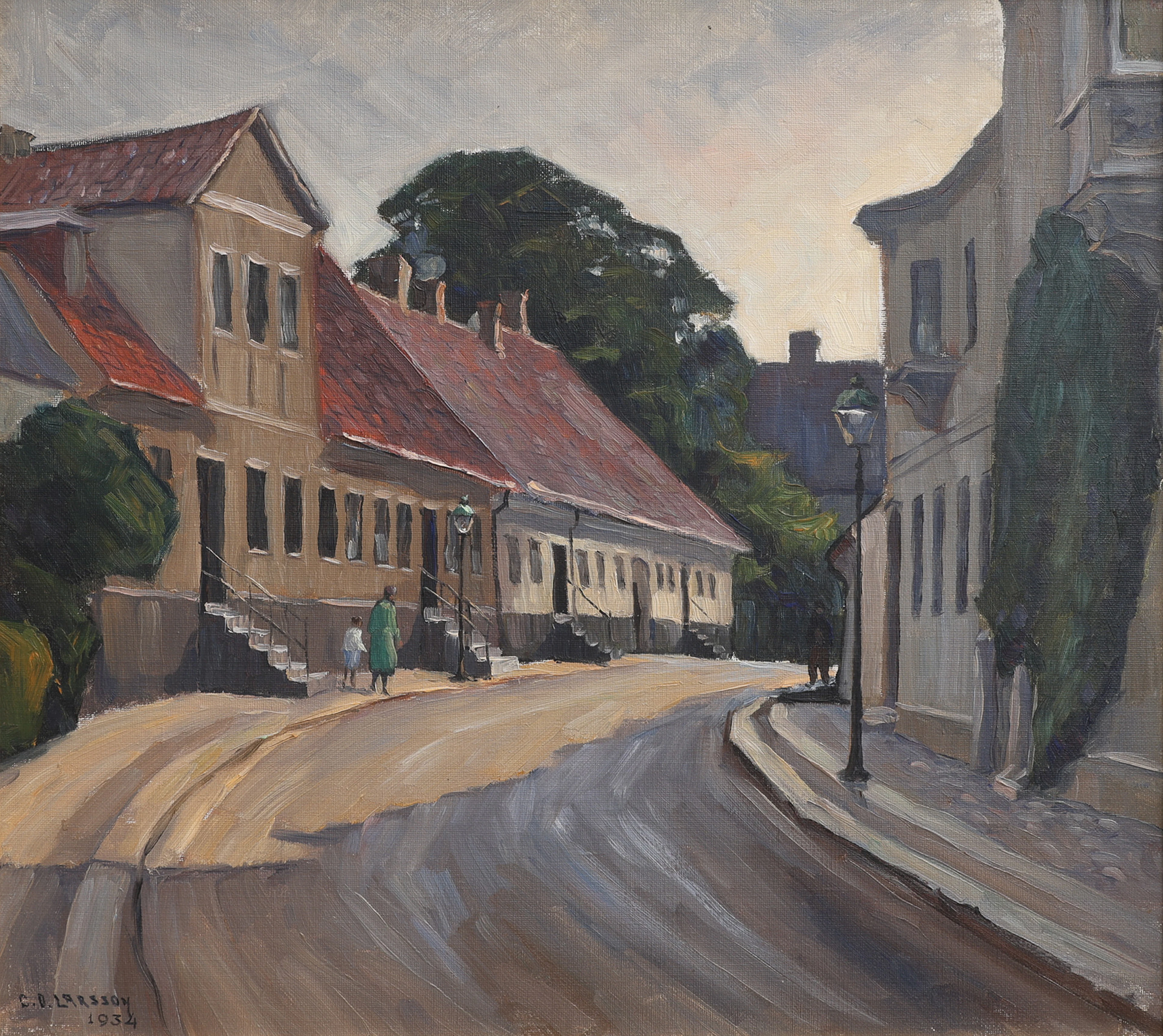 CARL OSCAR LARSSON. "TOMEGAPSGATAN, LUND", 1934.