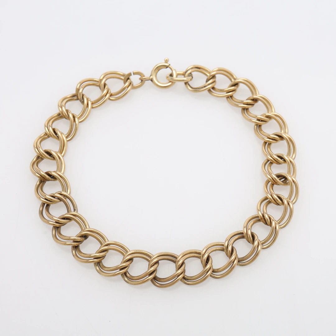 ARMBAND, 12K GULD, USA, VIKT 8,3 GRAM.