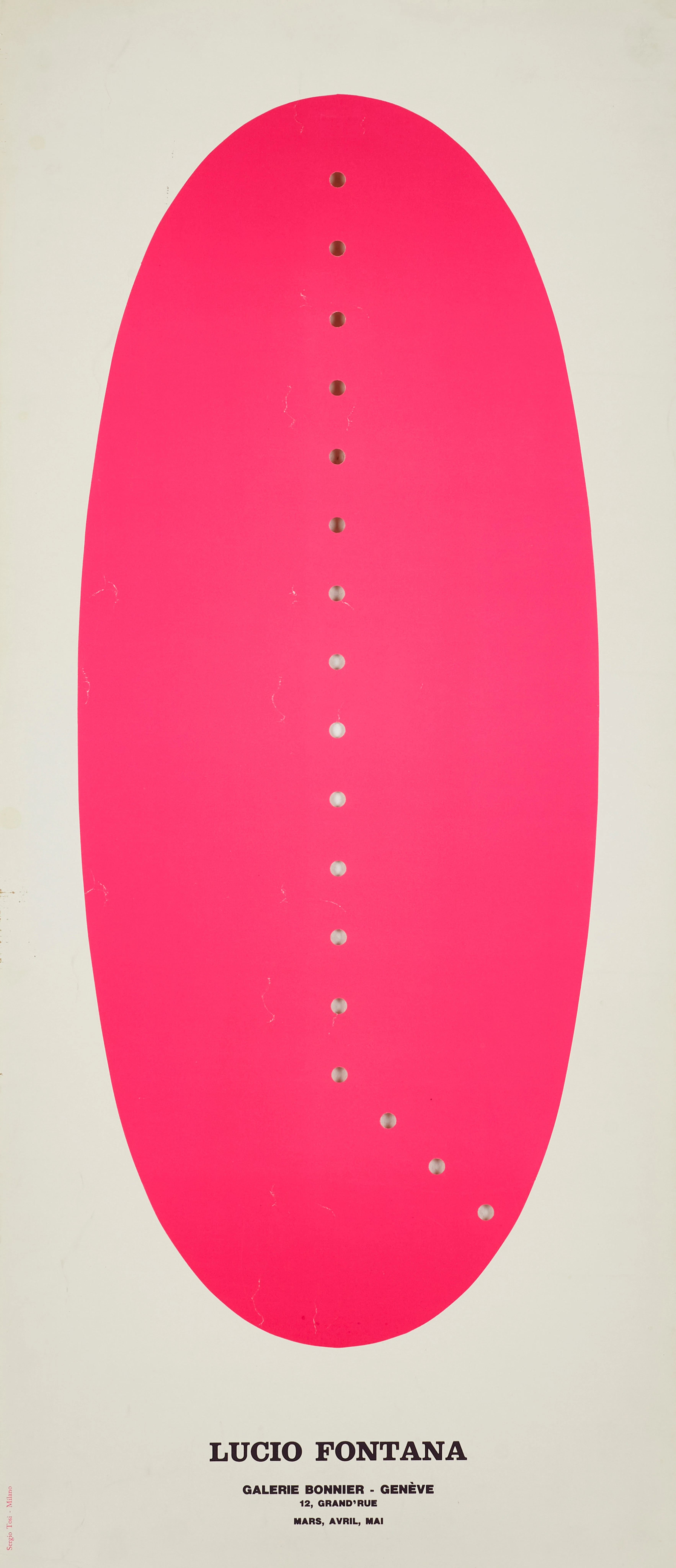 LUCIO FONTANA (1899-1968). "Concetto Spaziale", Galerie Bonnier -