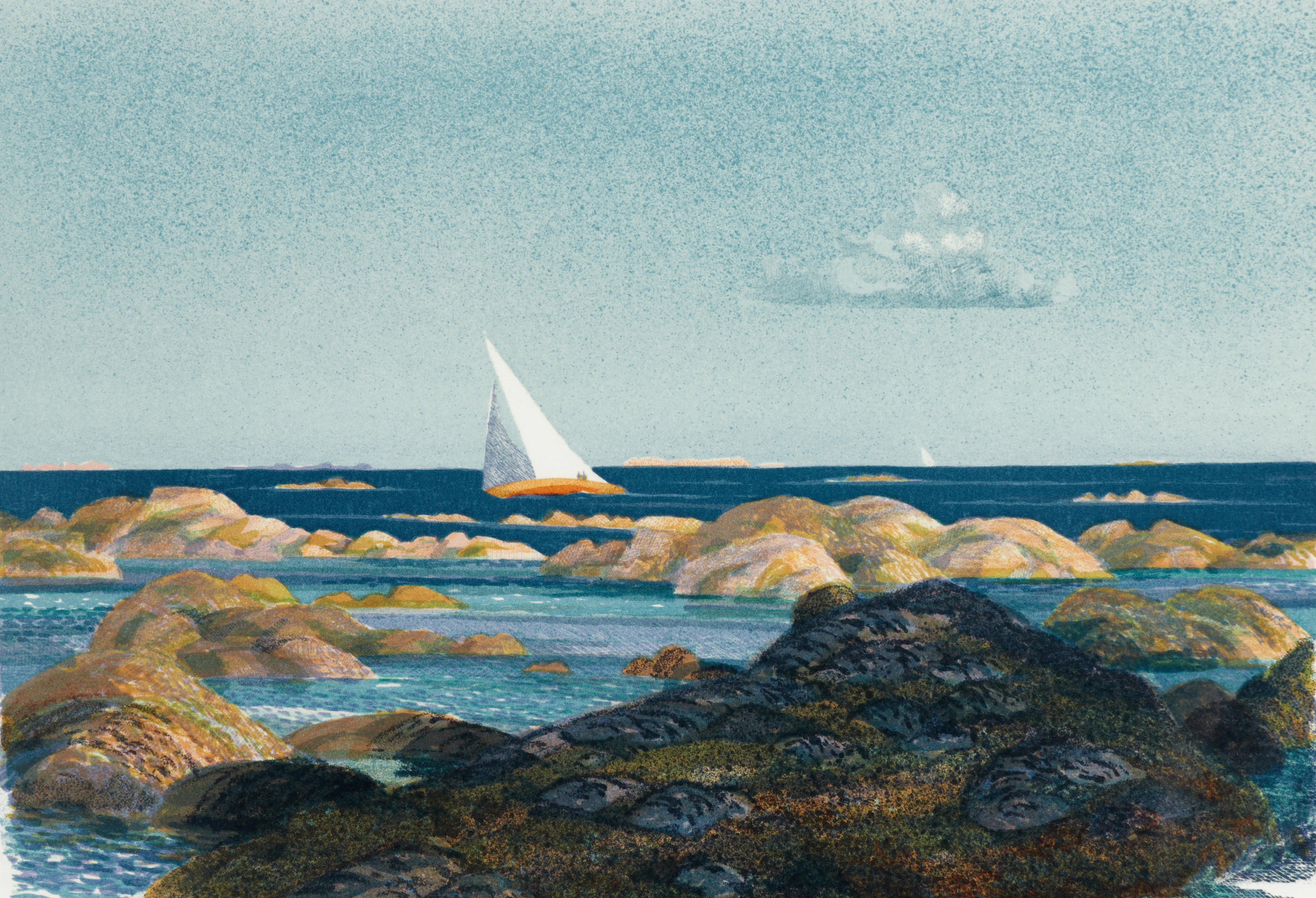 ROLAND SVENSSON (1910-2003). "Sommarbris", signerad och numrerad 230/275