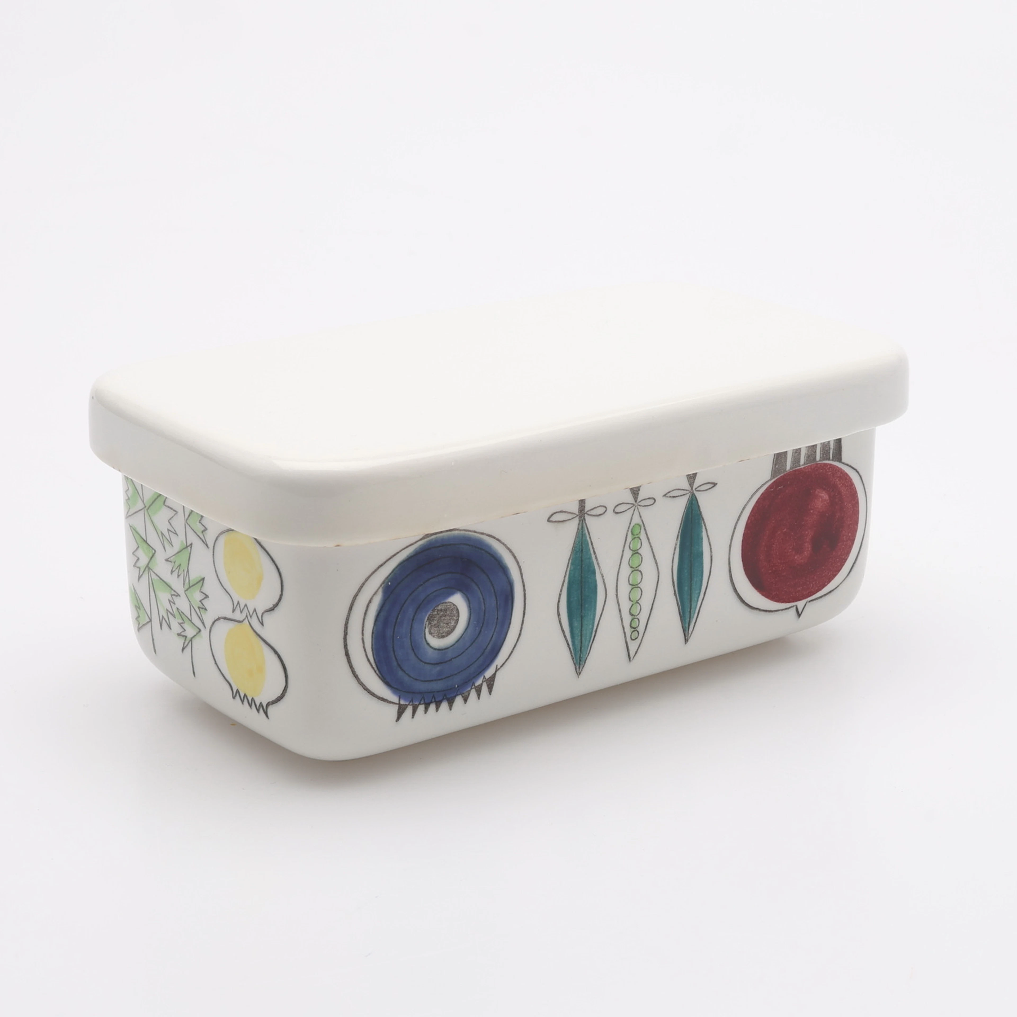 MARIANNE WESTMAN. SMÖRASK MED LOCK, PORSLIN, RÖRSTRAND "PICKNICK"