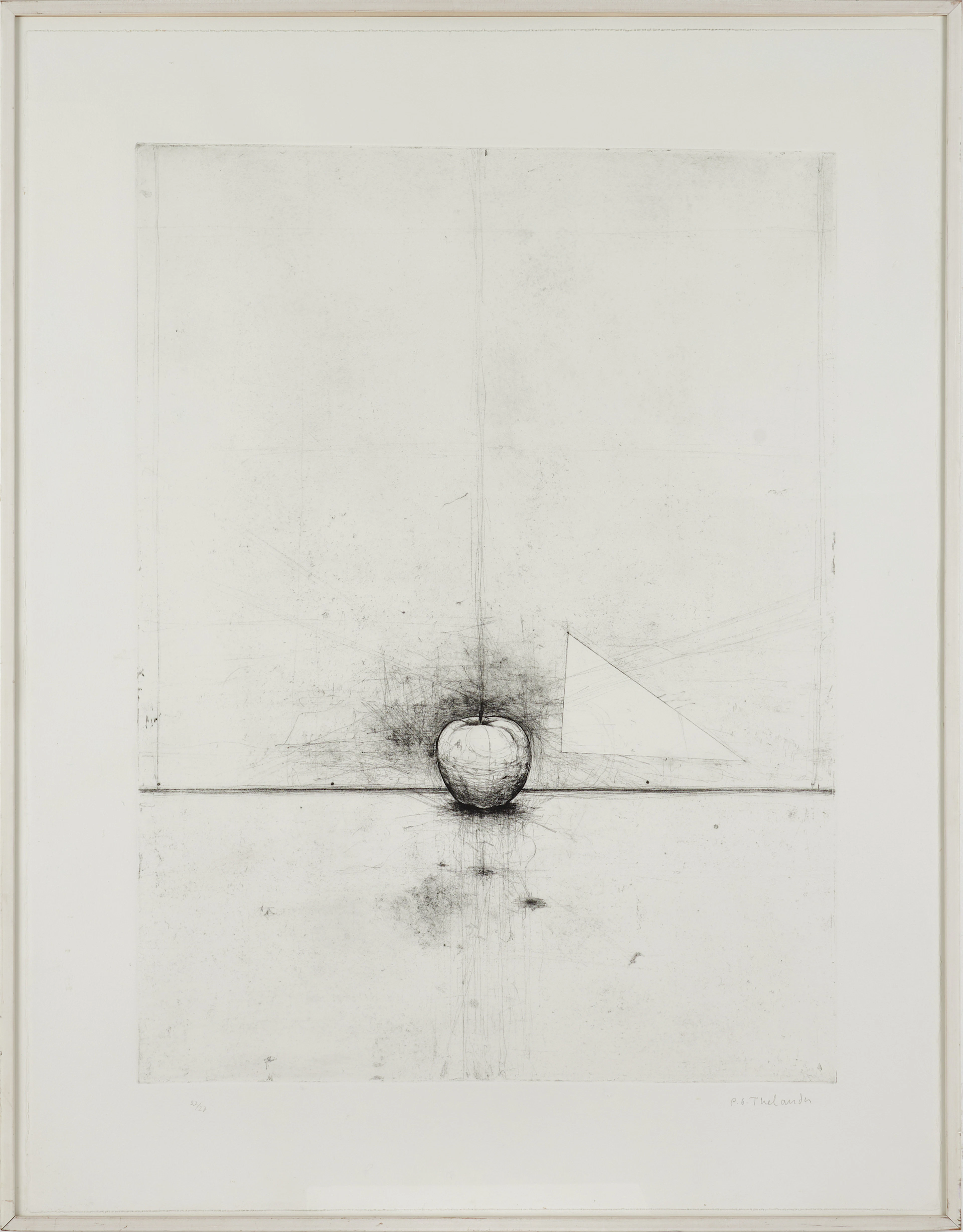 PER GUNNAR THELANDER (FÖDD 1936). "Äpplet", signerad och numrerad