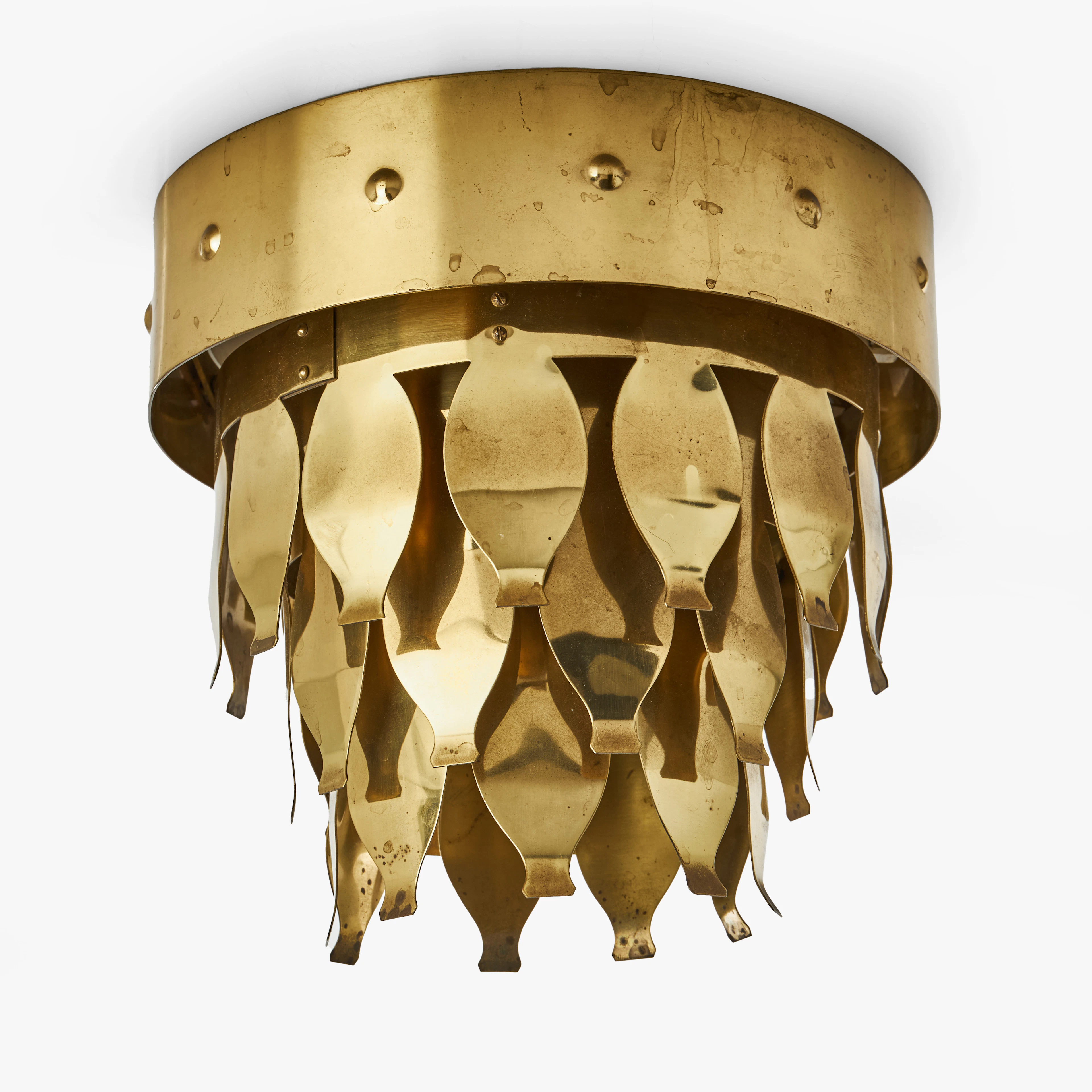 UNO DAHLÉN. plafond, mässing, 1900-talets mitt, Aneta.