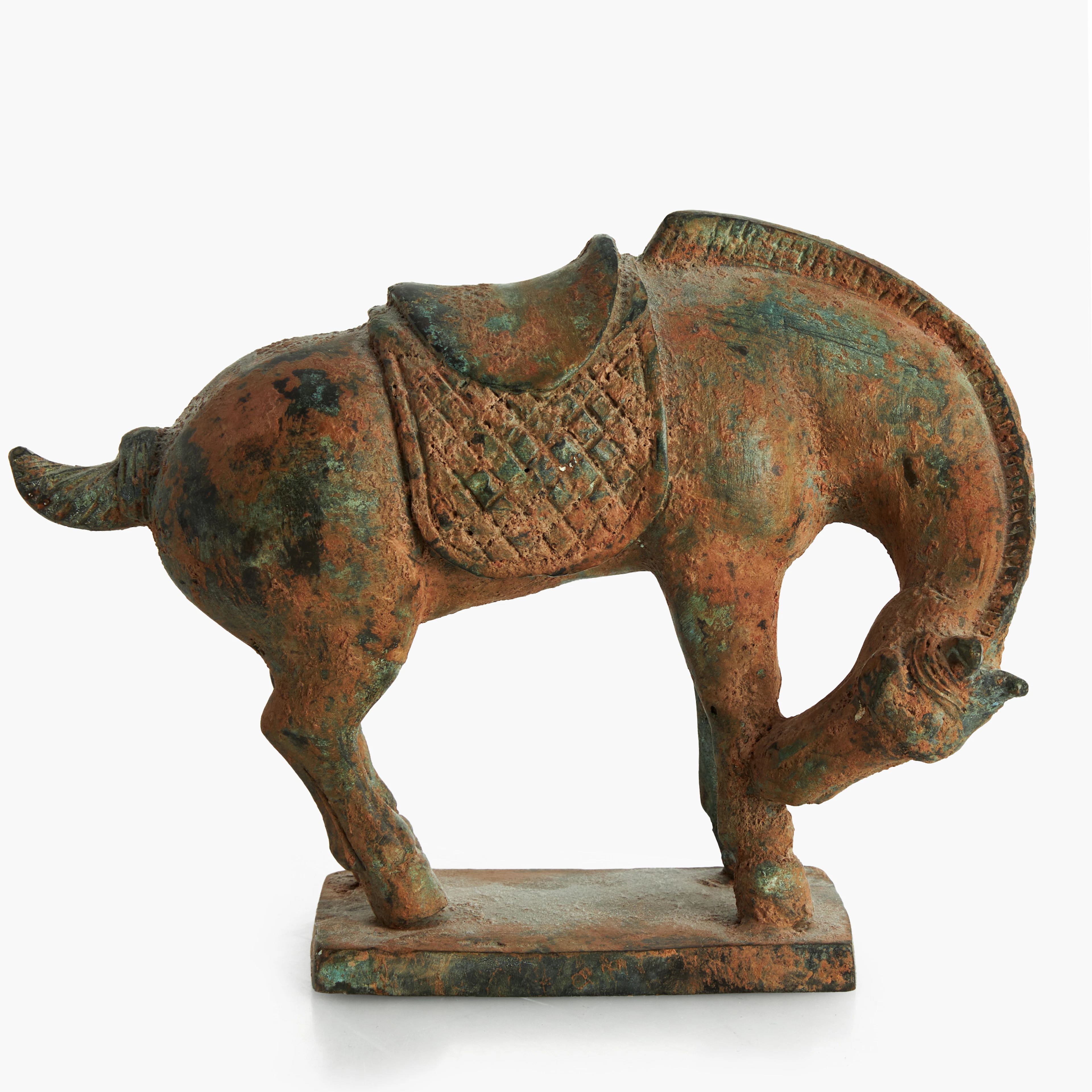 HÄSTSKULPTUR, brons, Tang-stil, Kina.